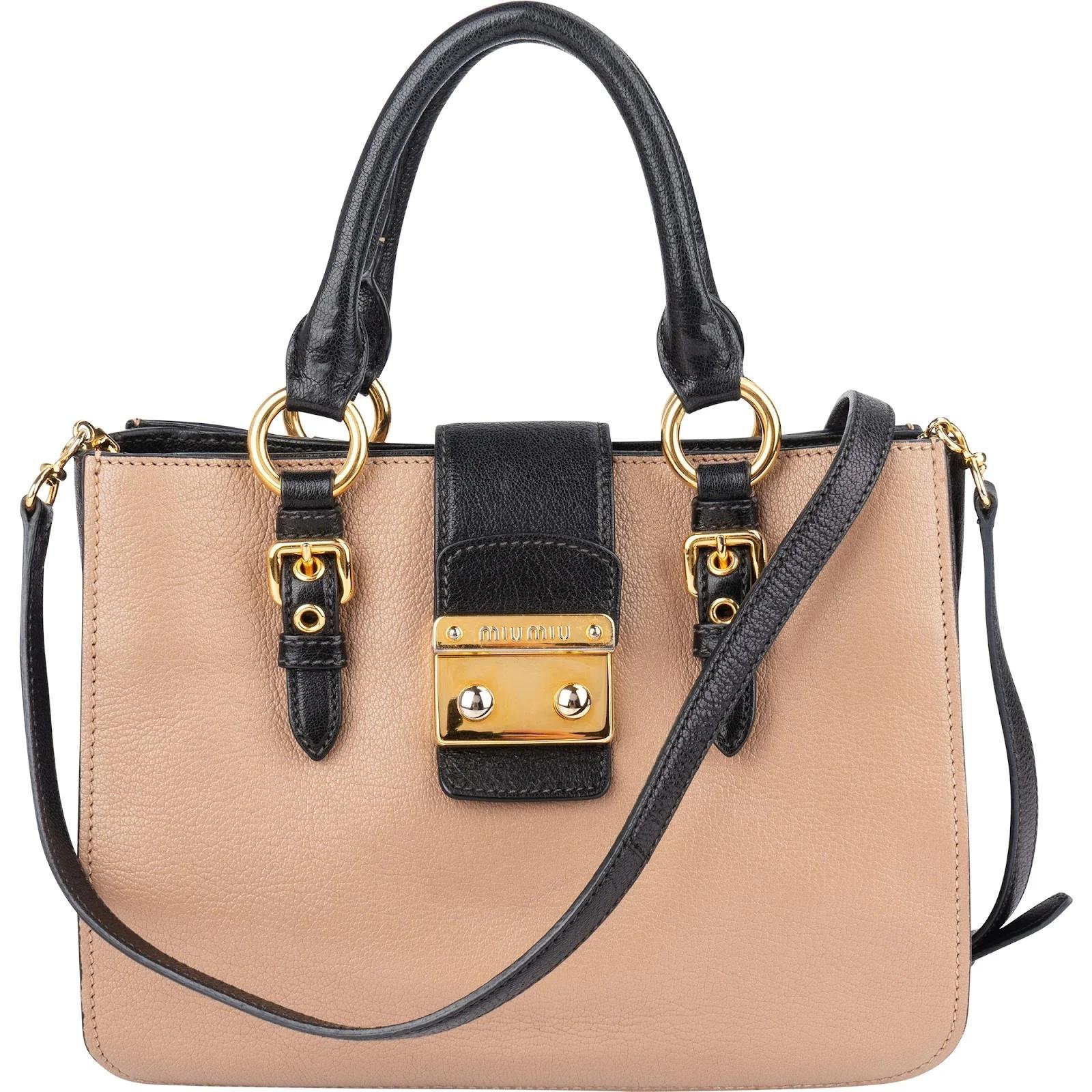 Miu Miu Madras leather handbag