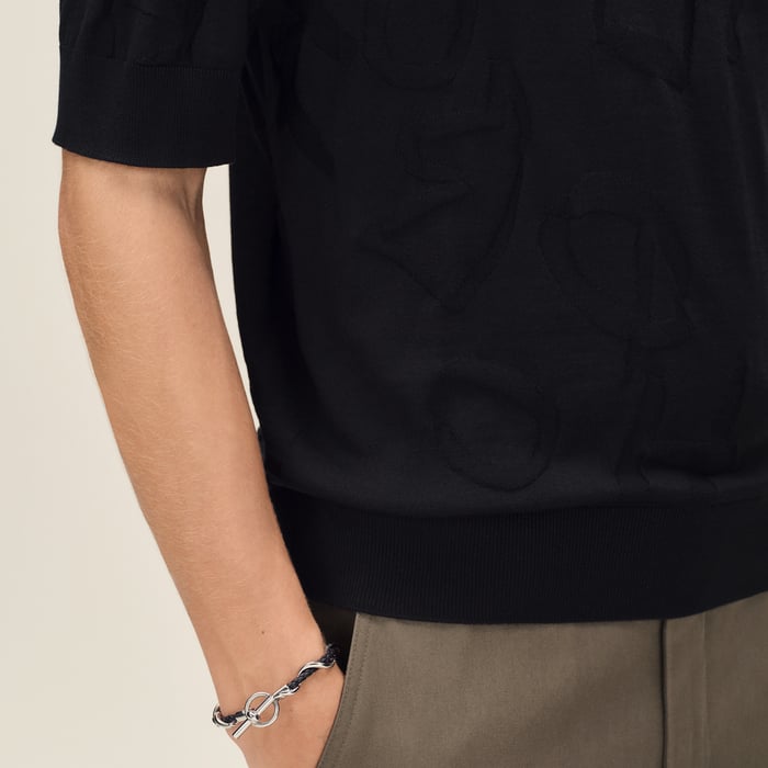 Noir "Calligraphie Equestre" Polo Shirt