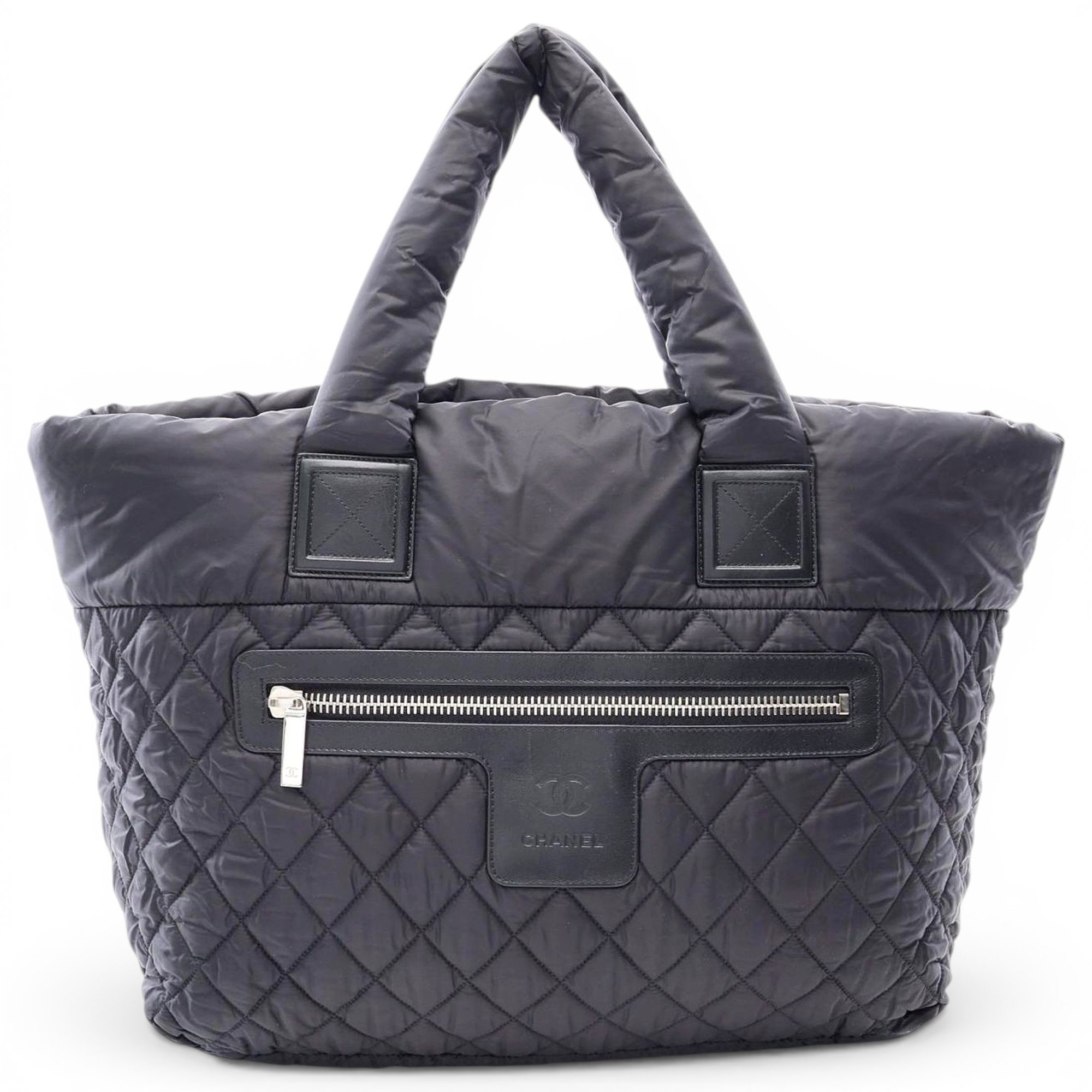 Cocoon leather tote