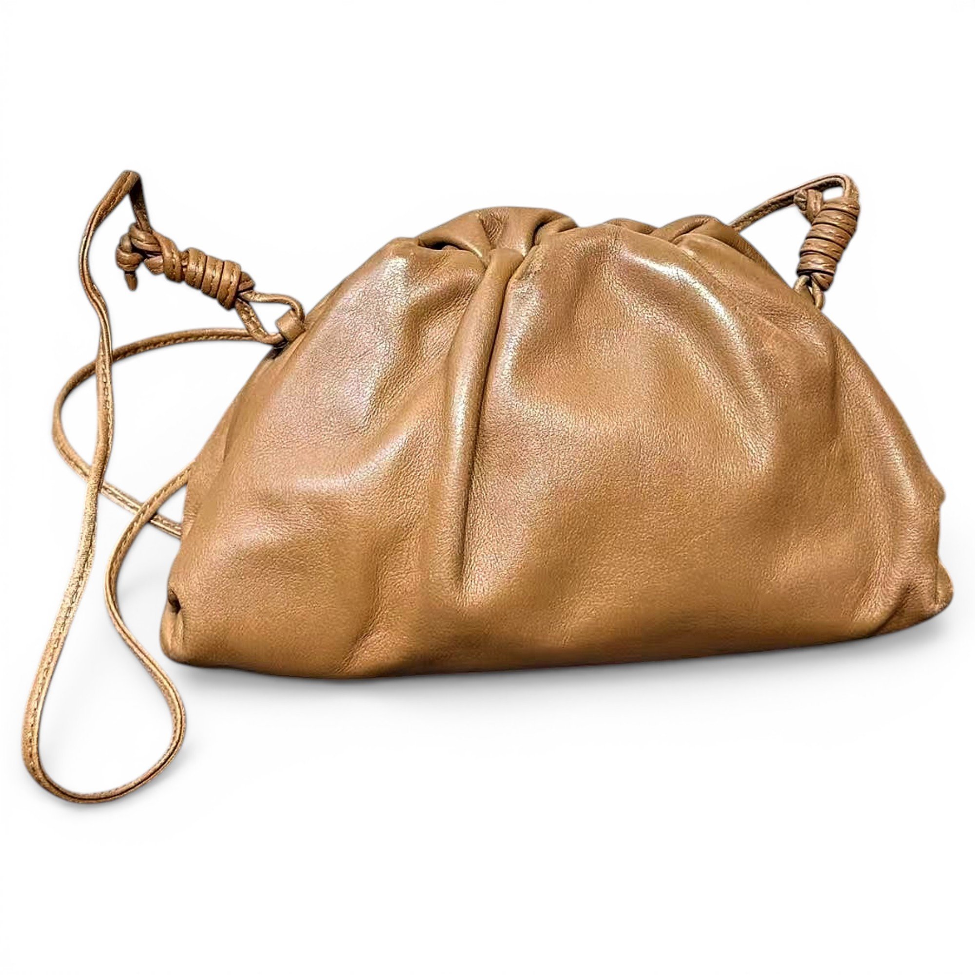 Pouch leather handbag