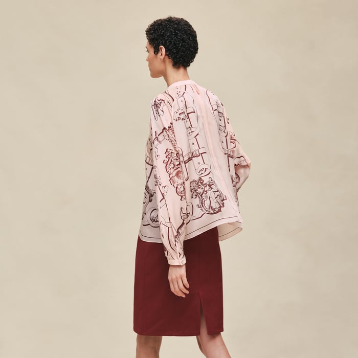 Rose Opaline "Ferronnerie Remix" Blouse