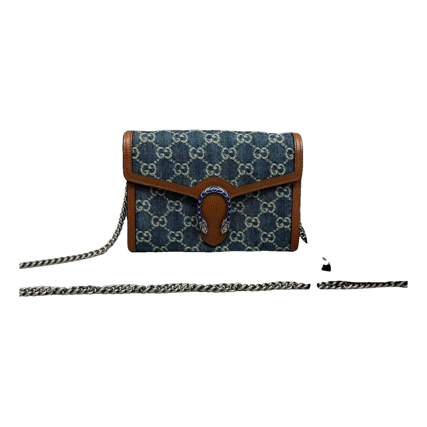 Dionysus Chain Wallet leather handbag