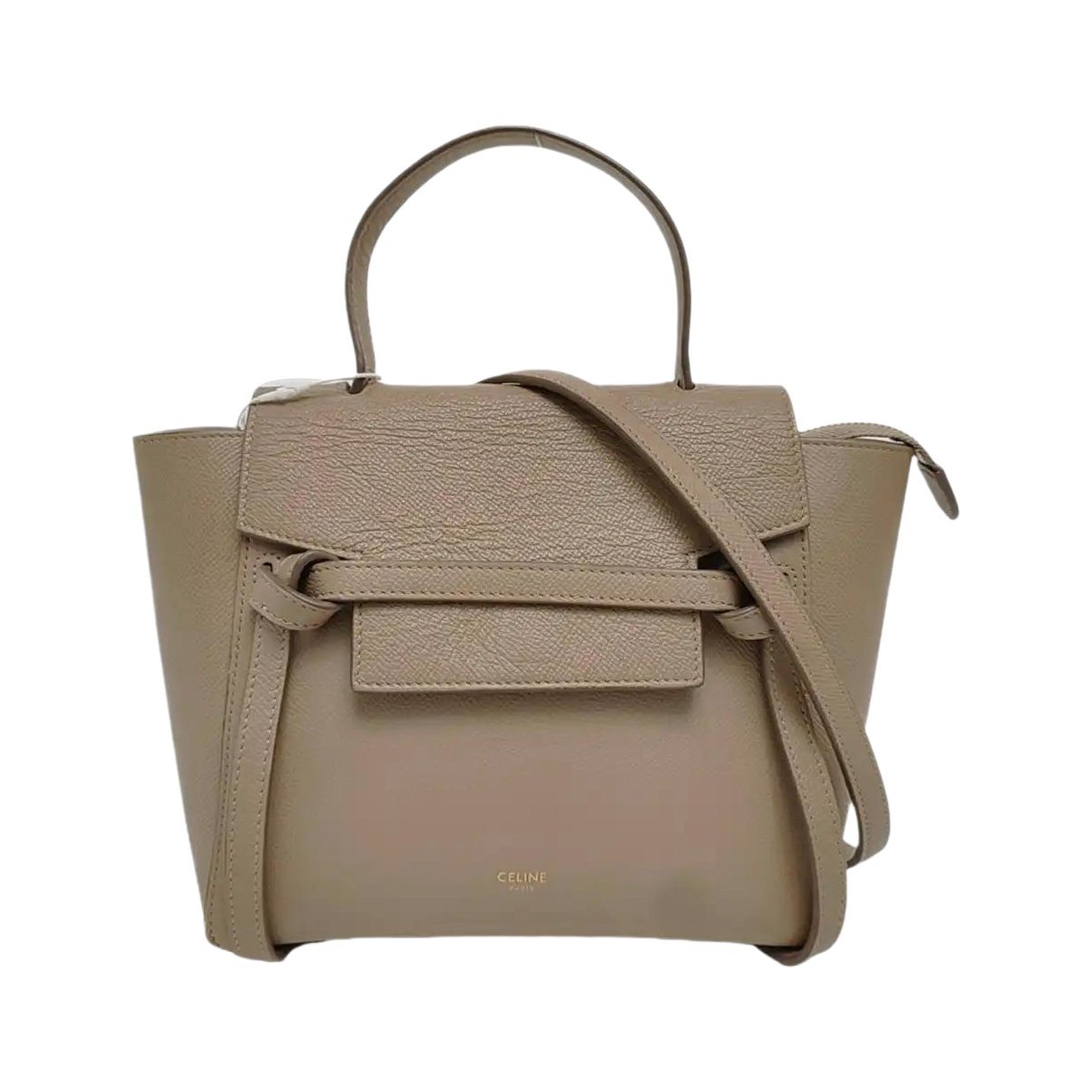 Belt leather handbag