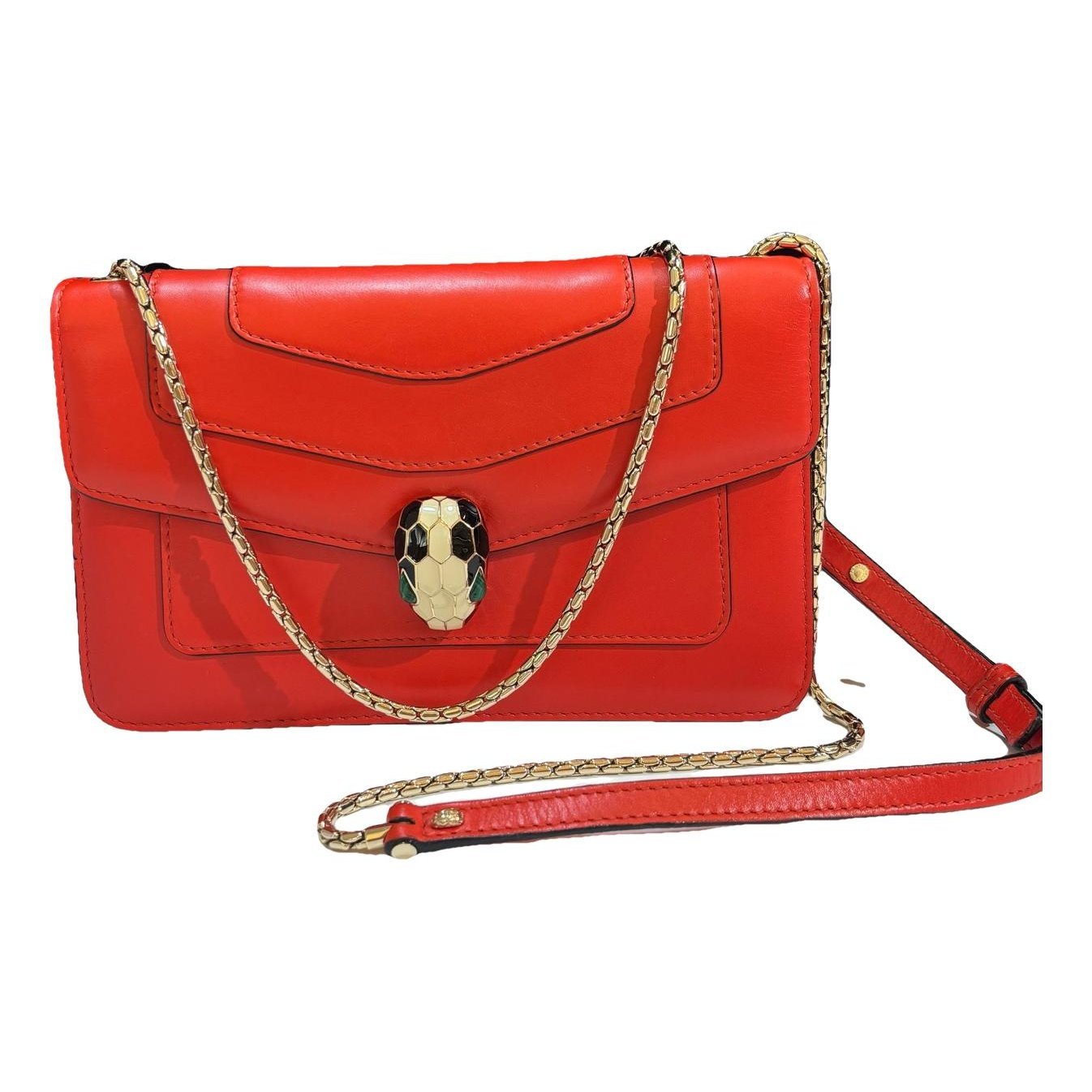 Serpenti leather handbag