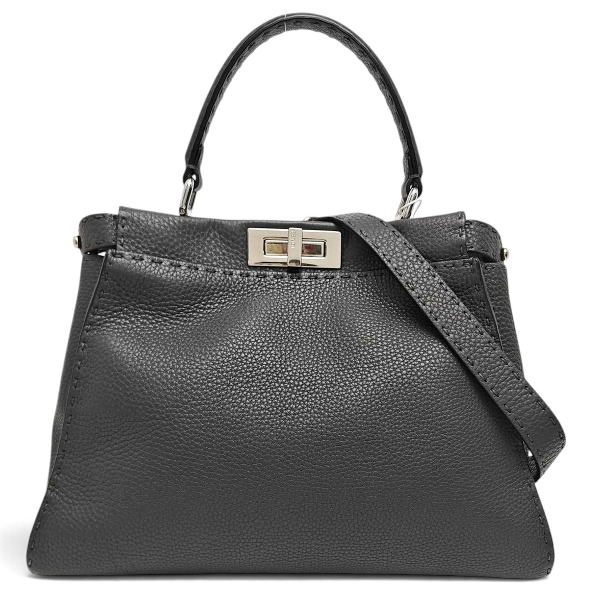 Peekaboo leather handbag