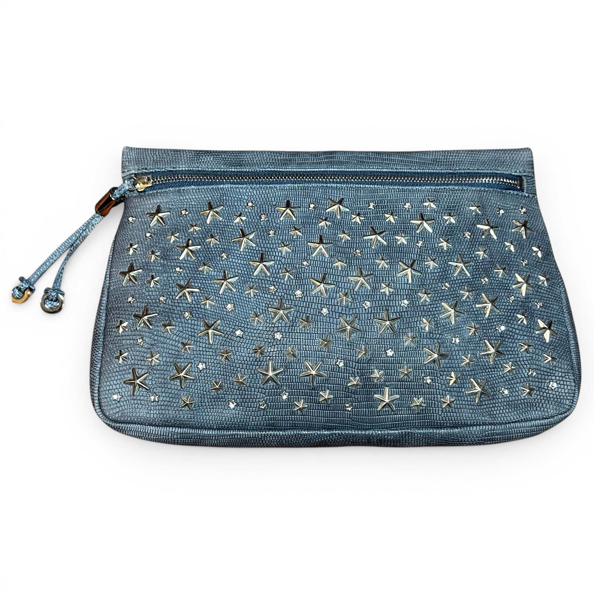Leather clutch bag