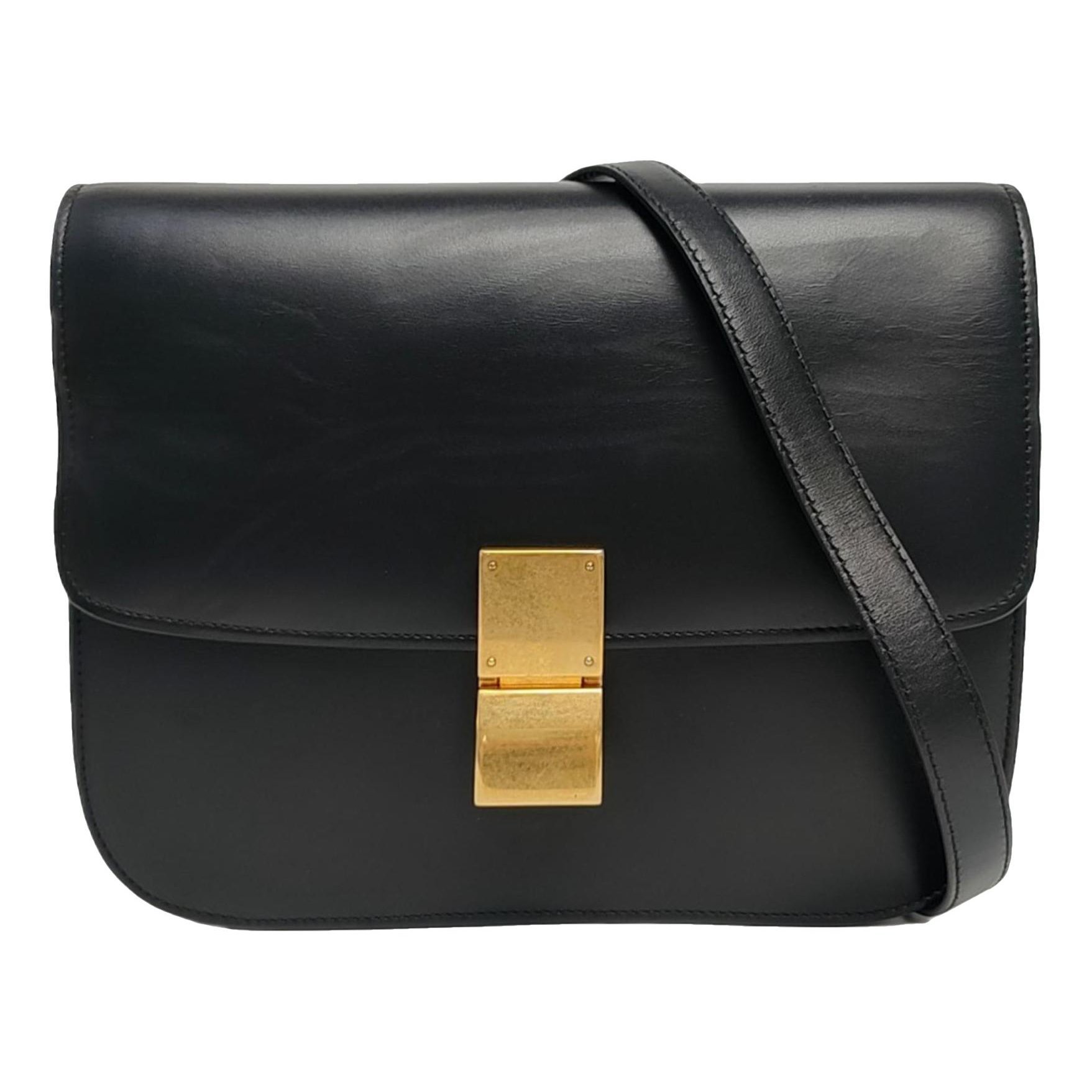 Classic leather crossbody bag