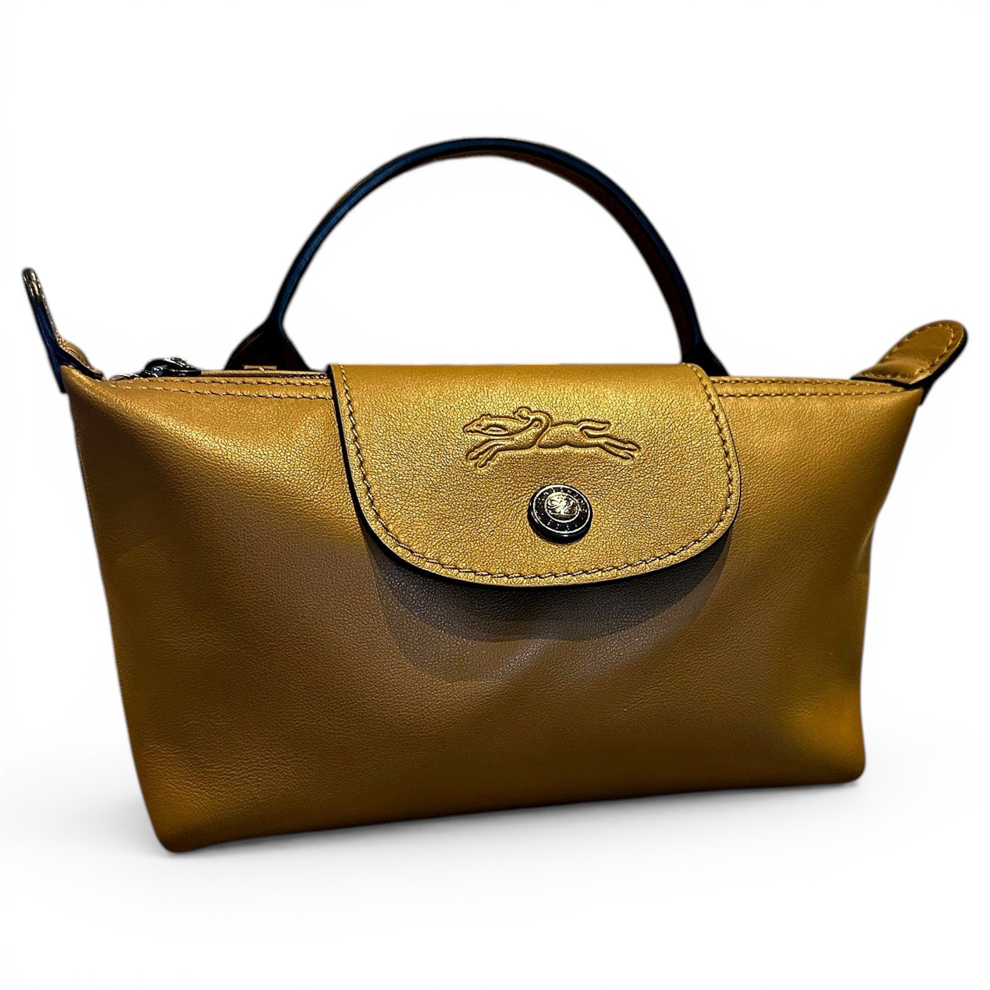 Pliage leather mini bag