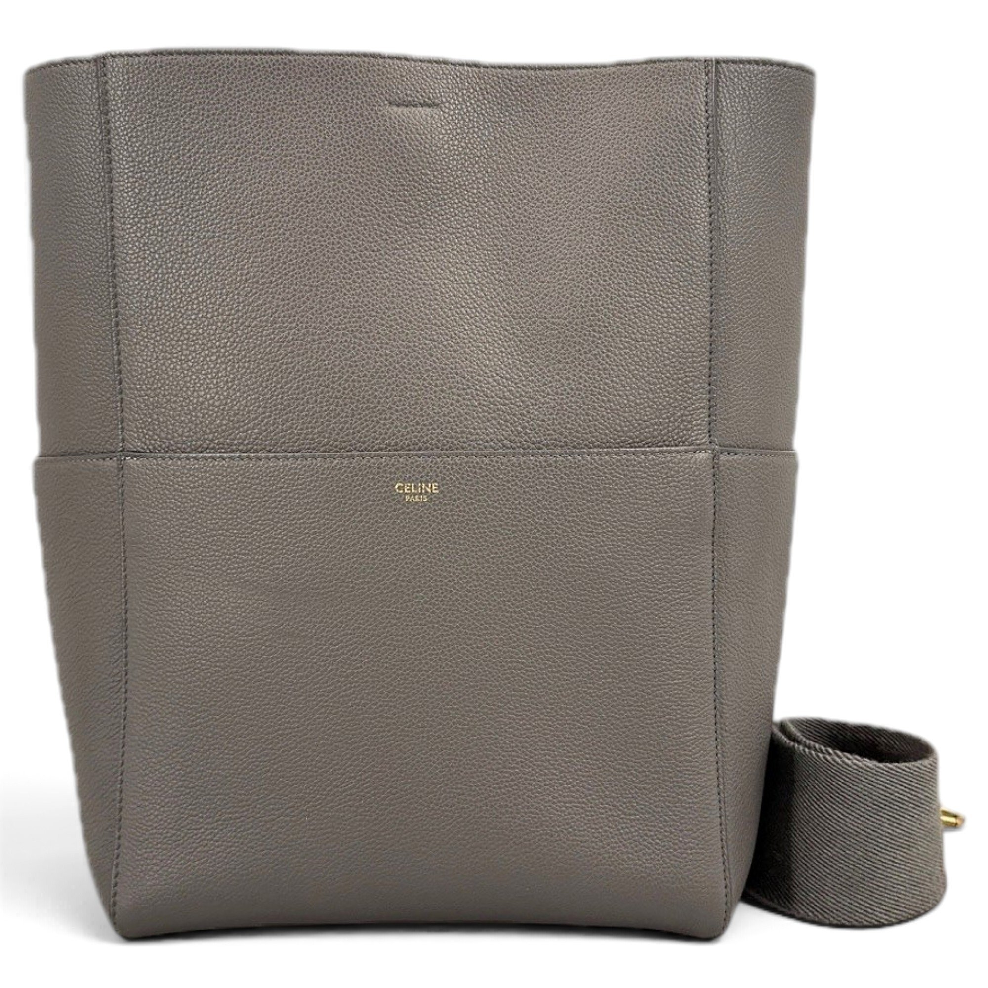 Seau Sangle leather handbag
