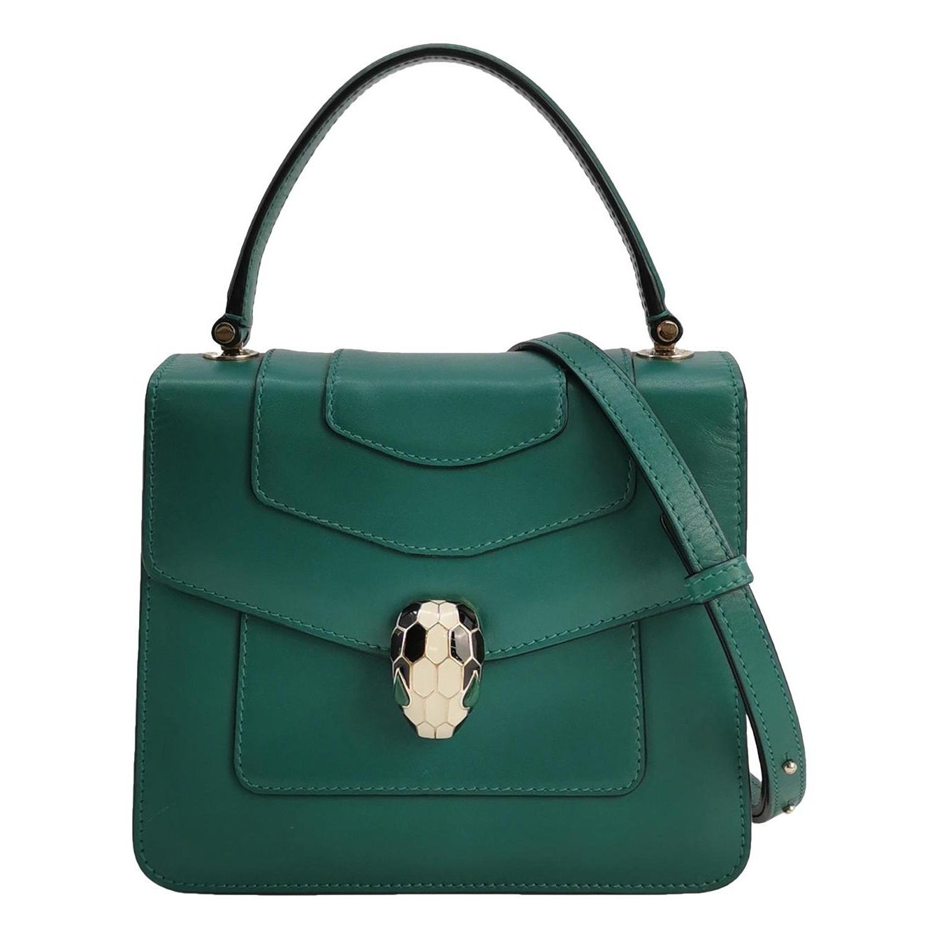 Serpenti leather handbag