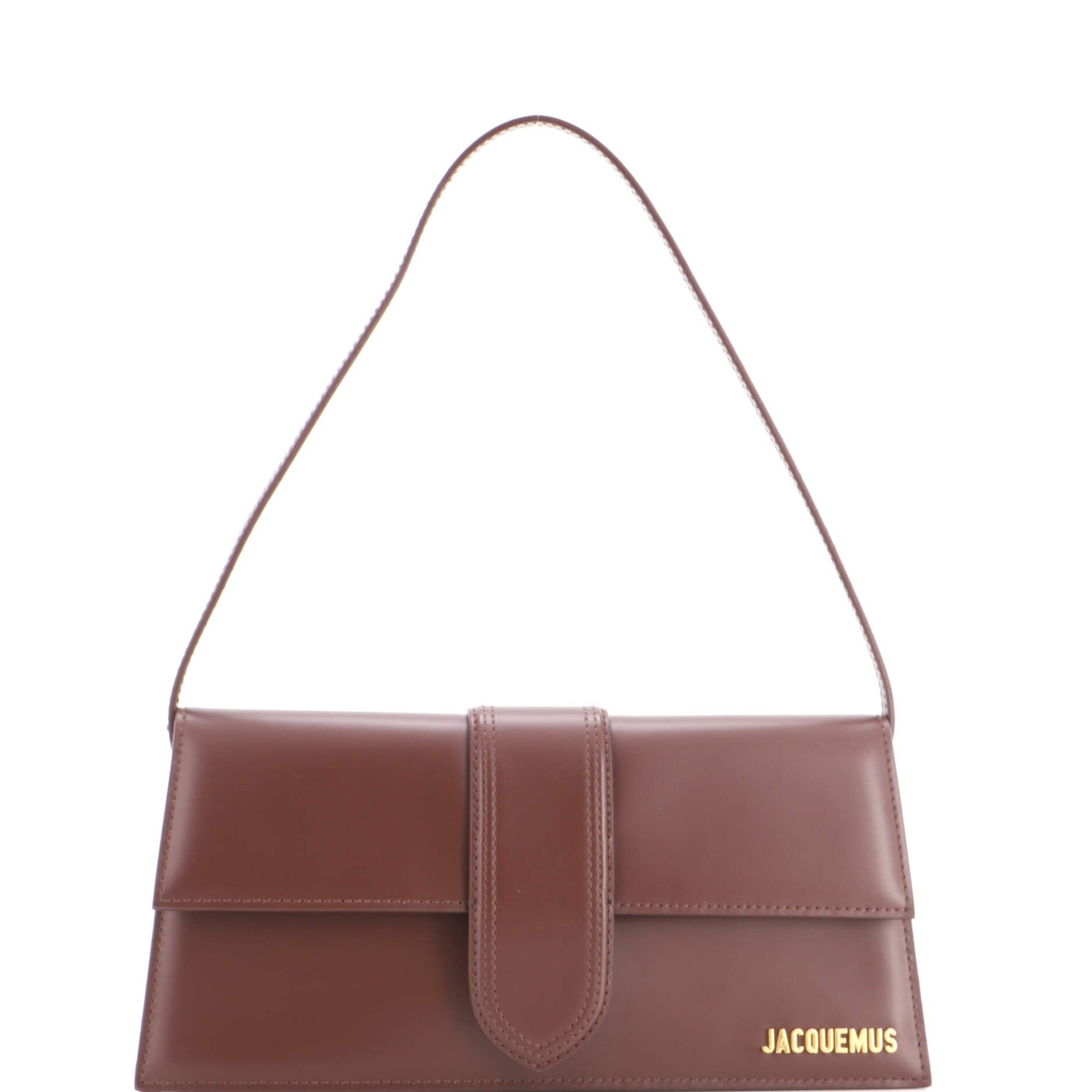 Le Bambino Top Handle Flap Bag Leather Long