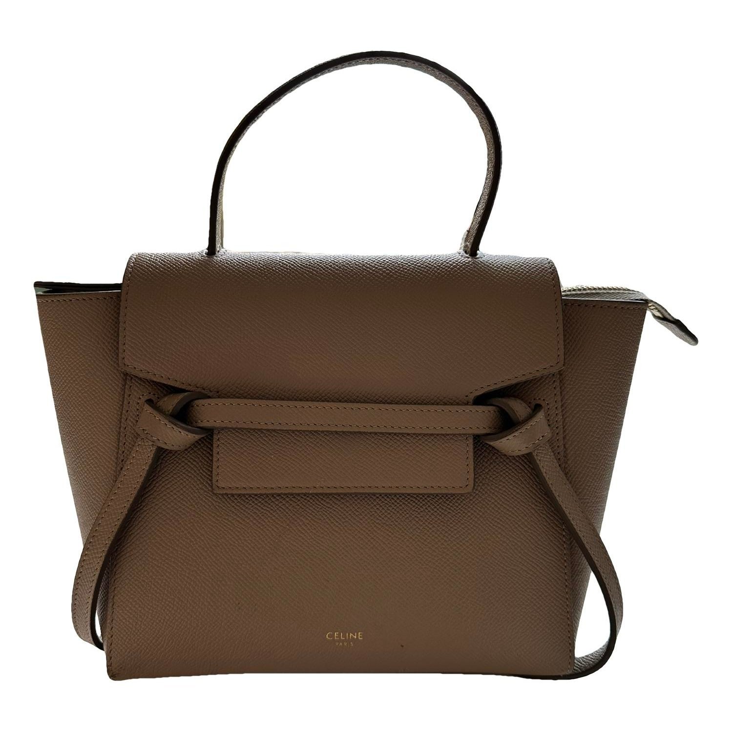 Belt leather handbag