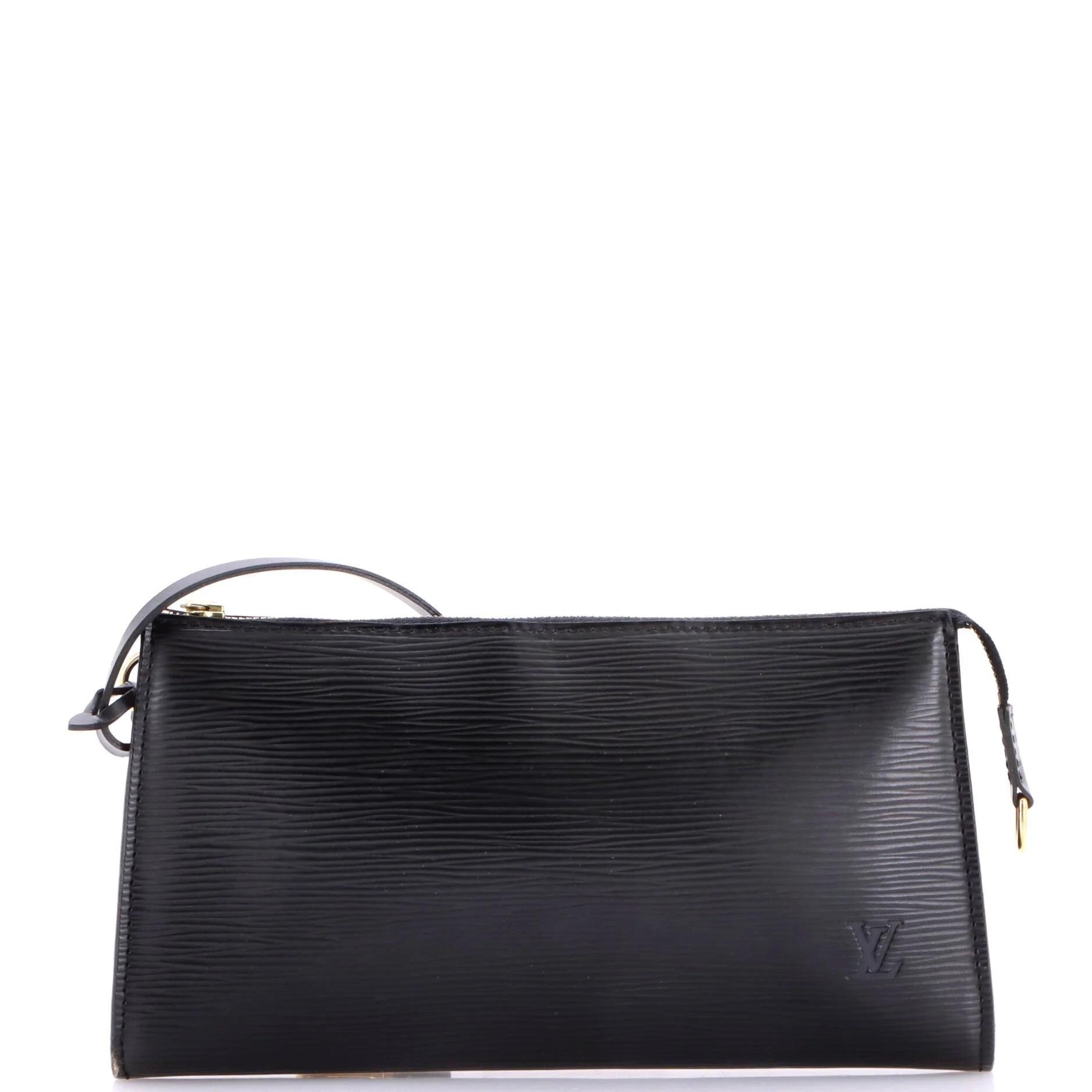 Leather clutch bag