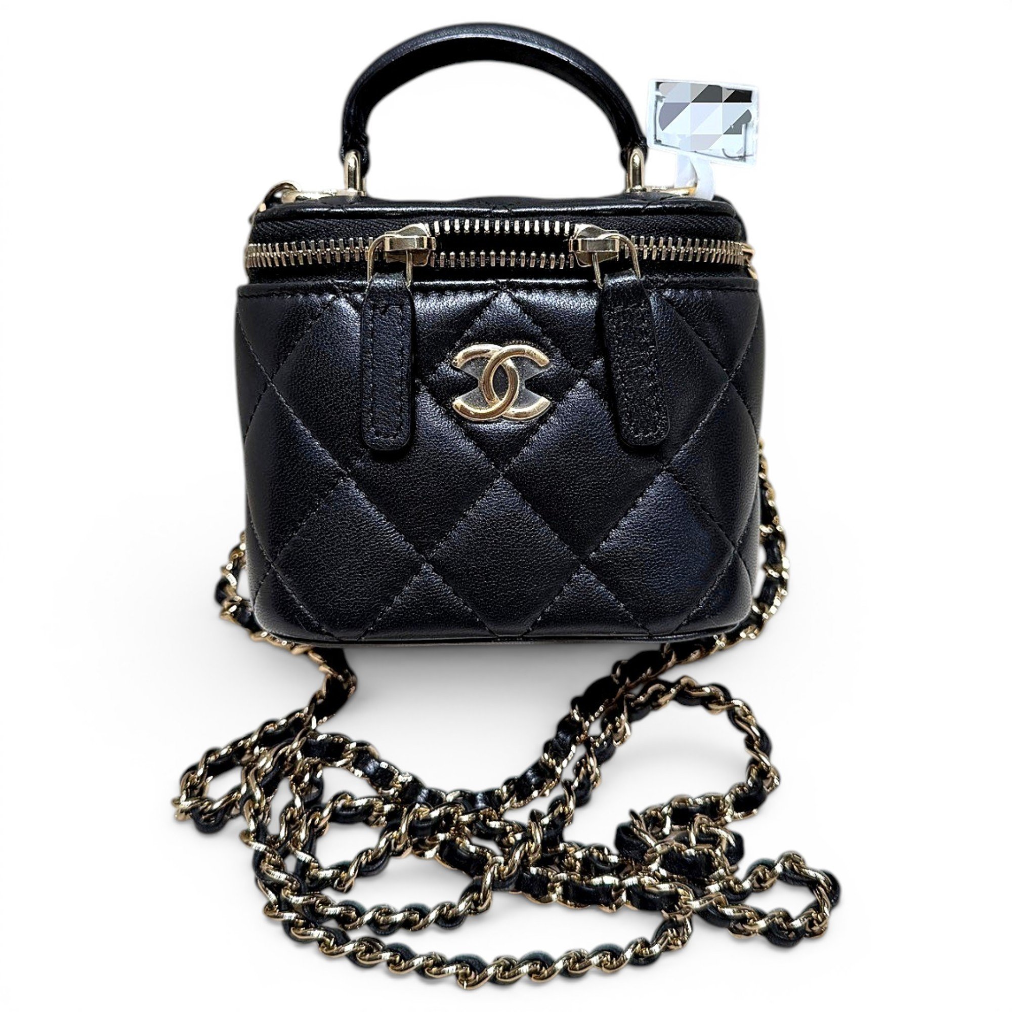 Trendy CC Vanity leather handbag
