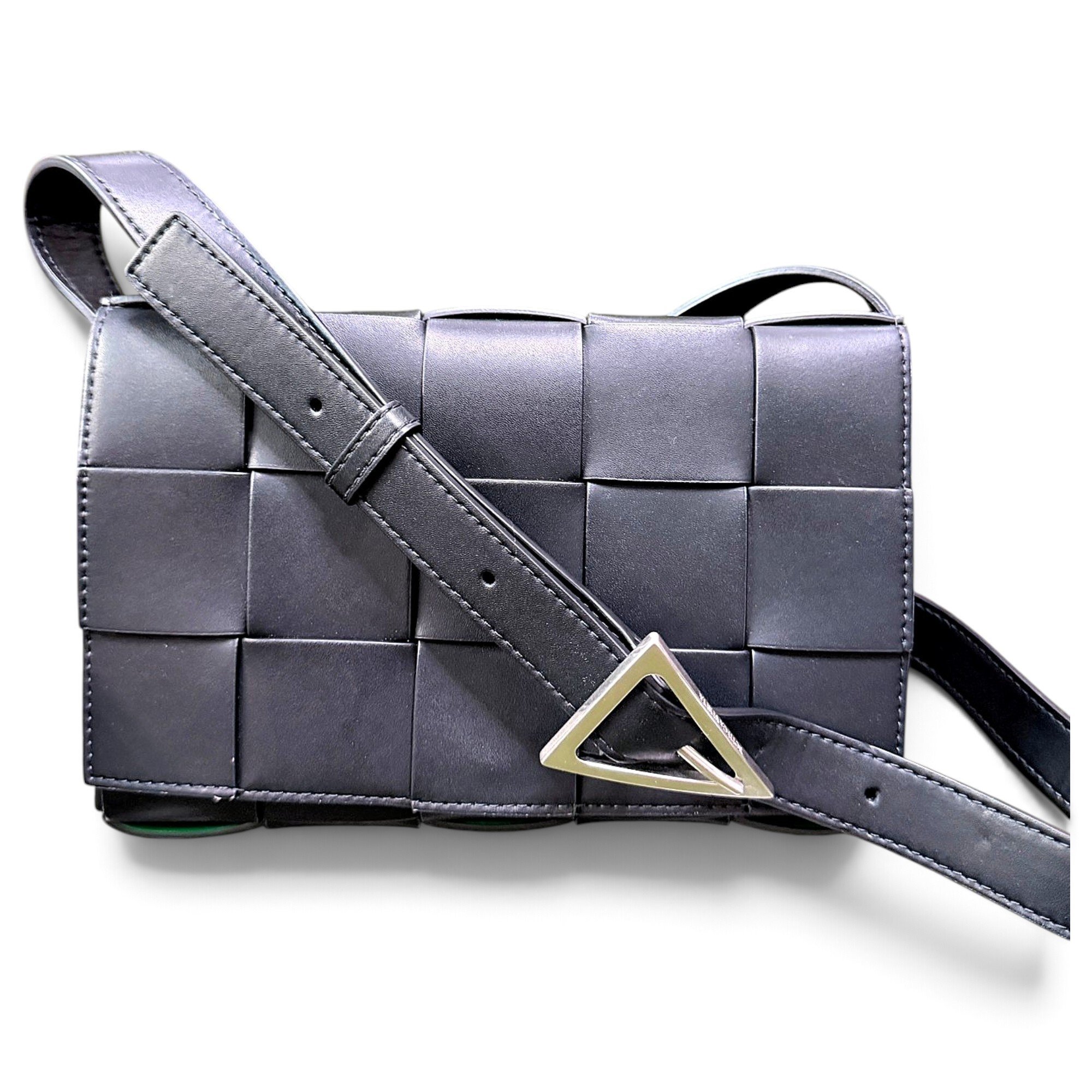 Cassette leather crossbody bag