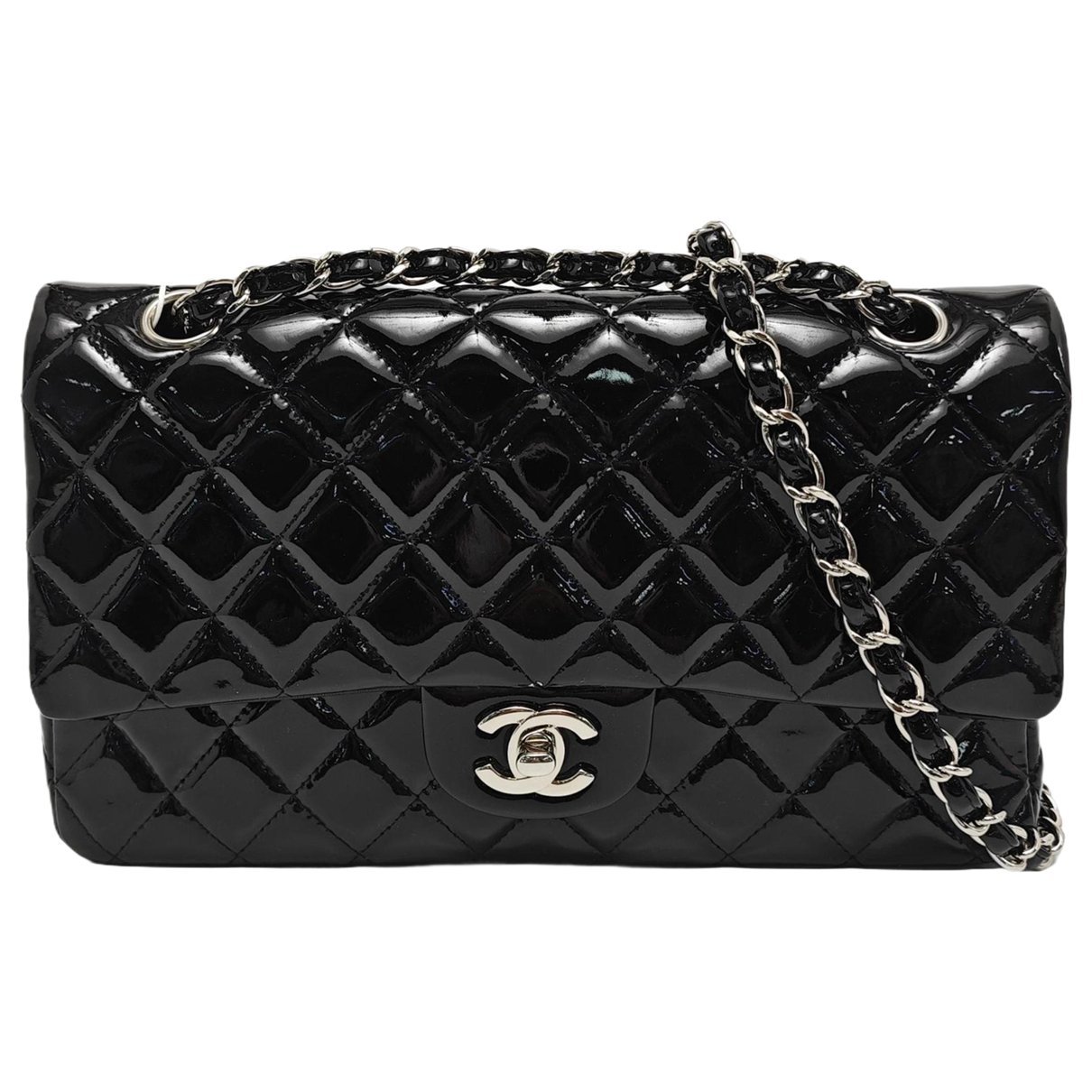 Patent leather crossbody bag