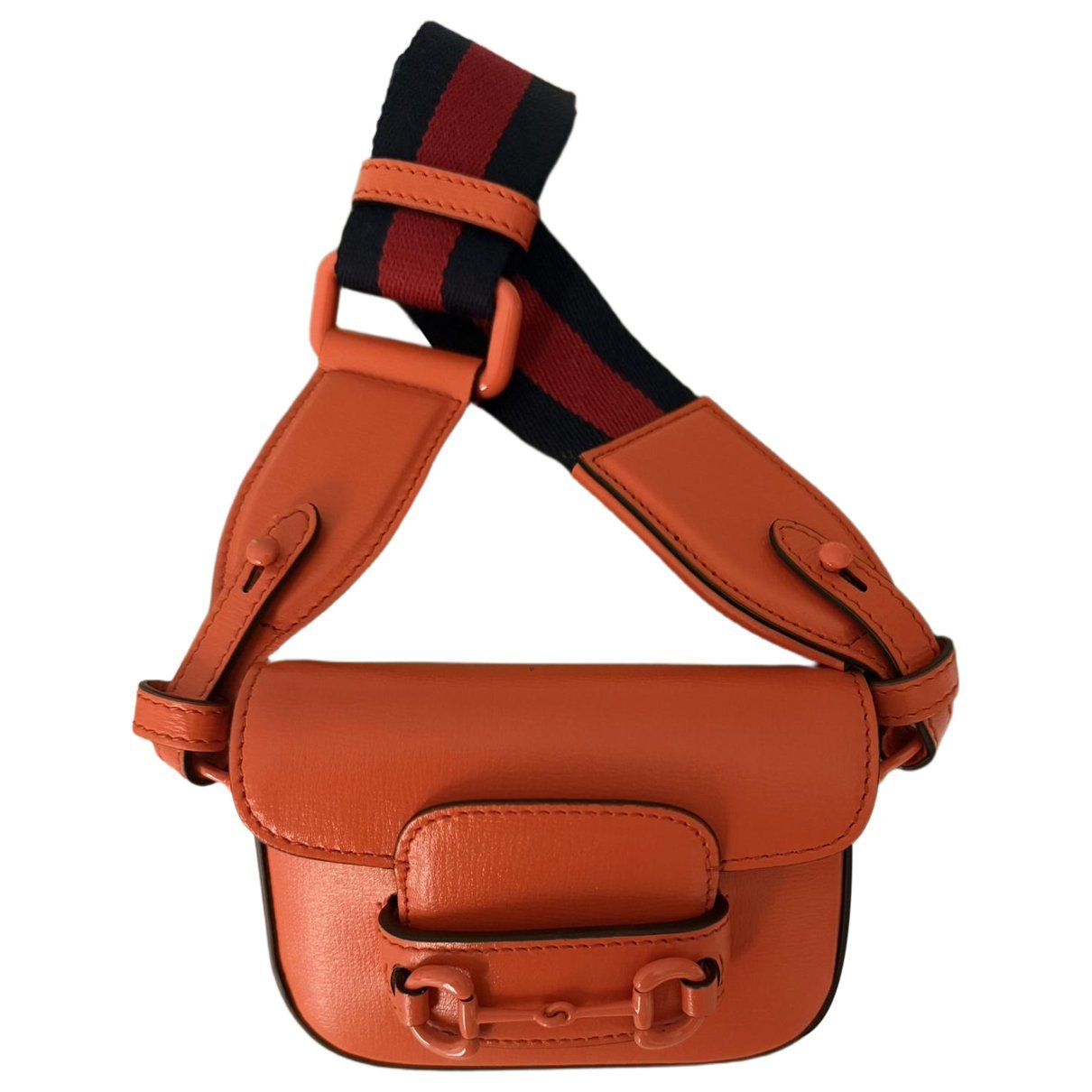 Leather clutch bag