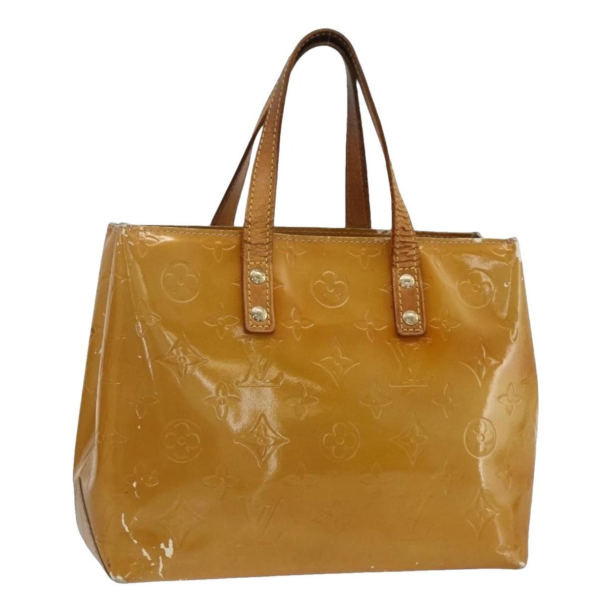 Patent leather handbag