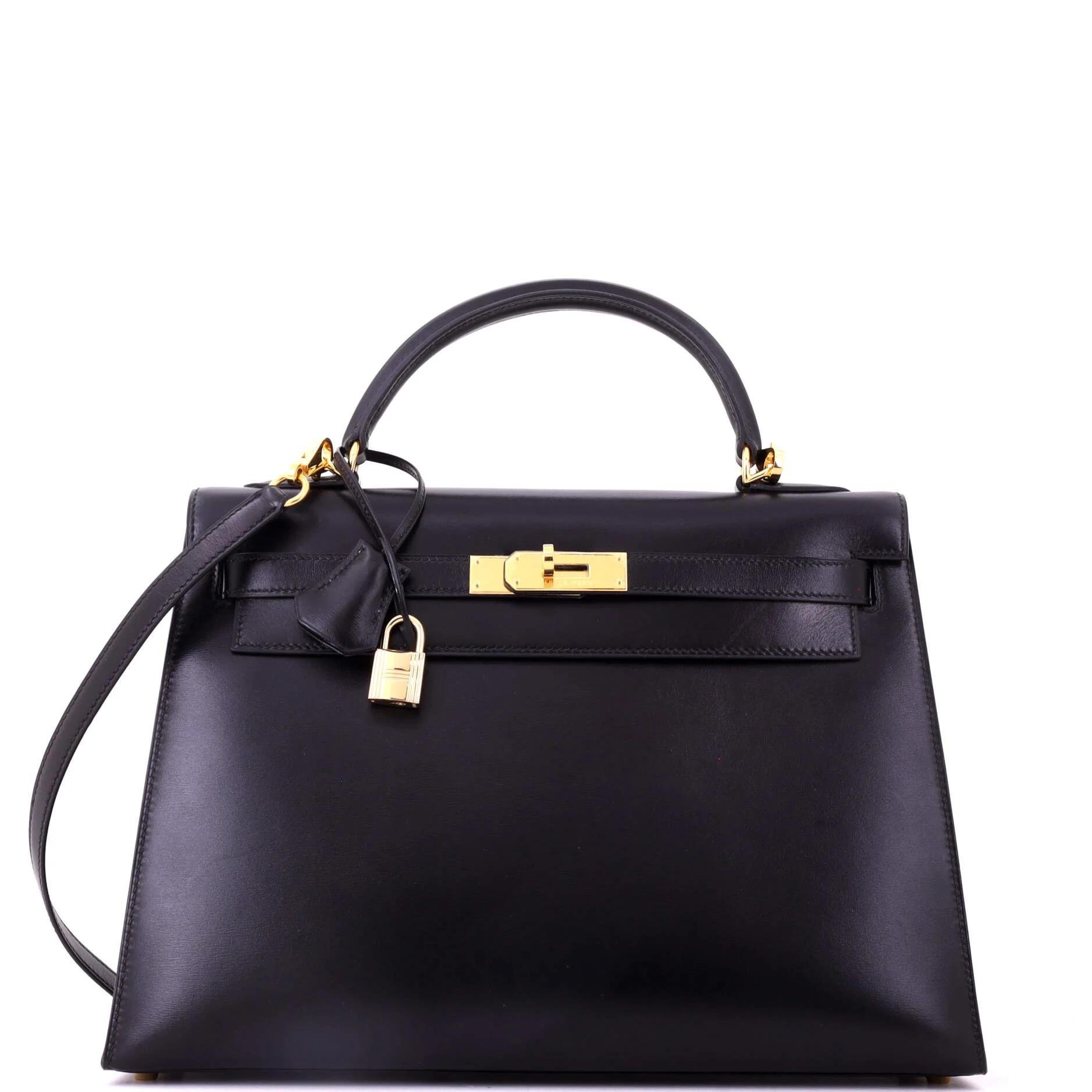 Kelly 32 leather handbag