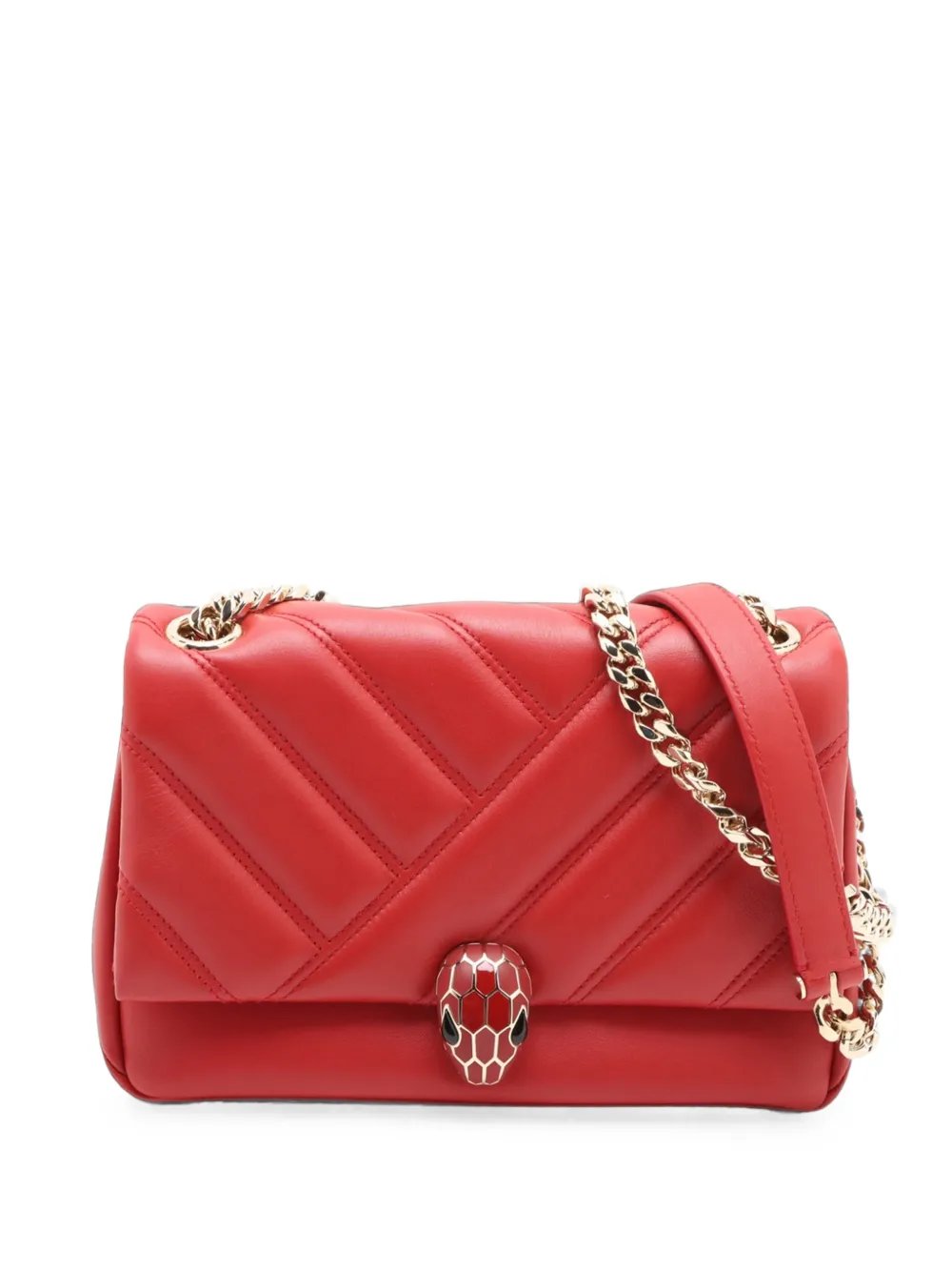 2019-2026 Leather Serpenti Cabochon Chain crossbody bag