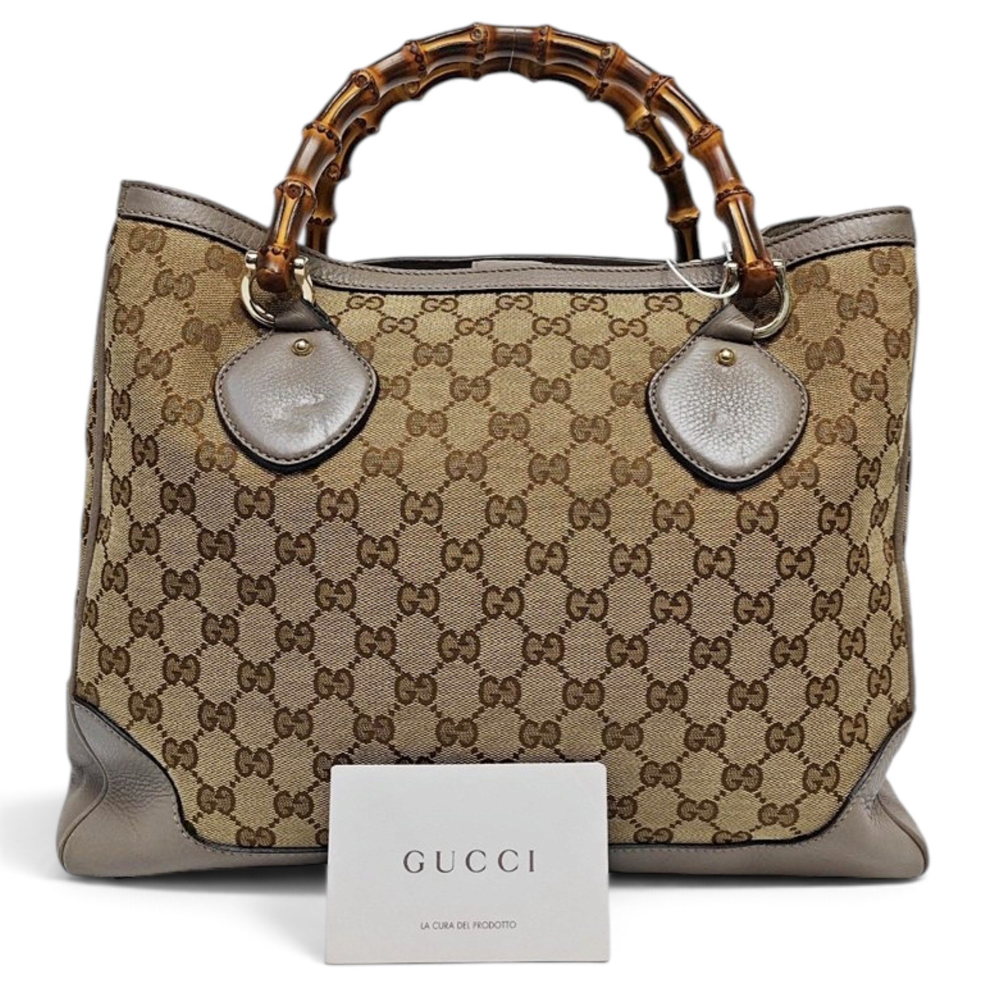 Gucci Bamboo Shopper cloth tote