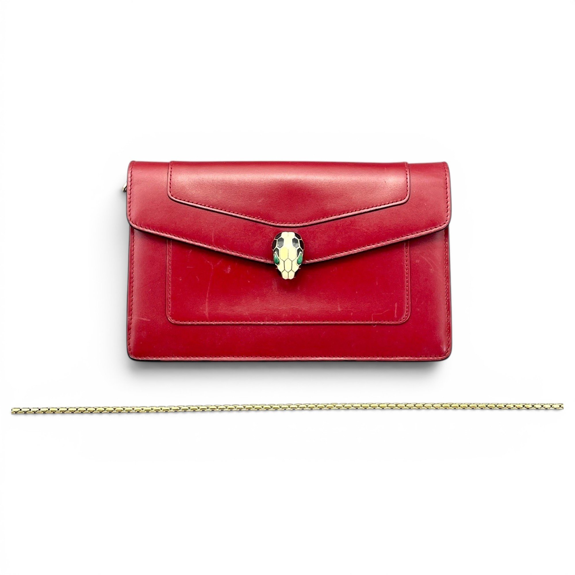 Serpenti leather handbag