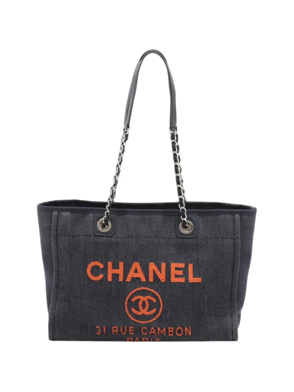 2018-2019 Medium Denim Deauville Tote satchel