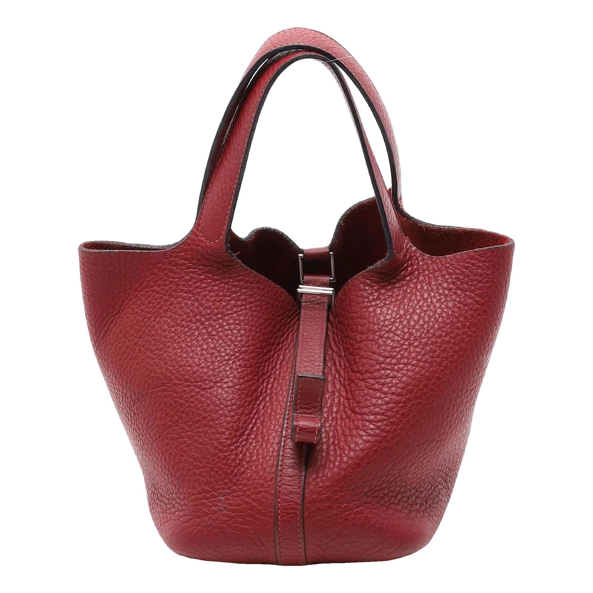 Hermes Picotin leather handbag