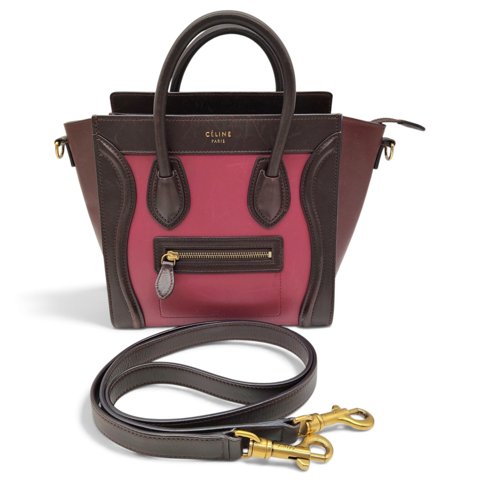 Luggage leather handbag