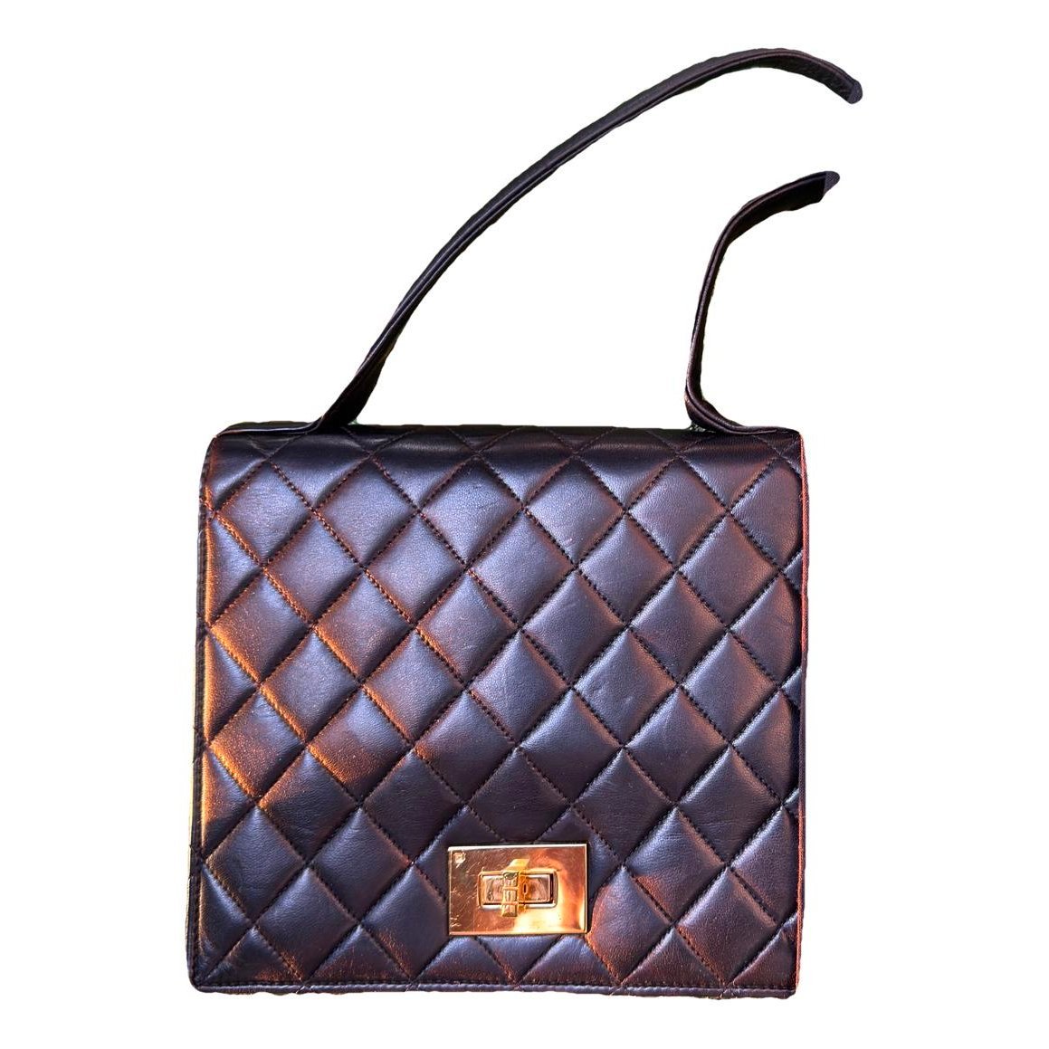 Leather clutch bag