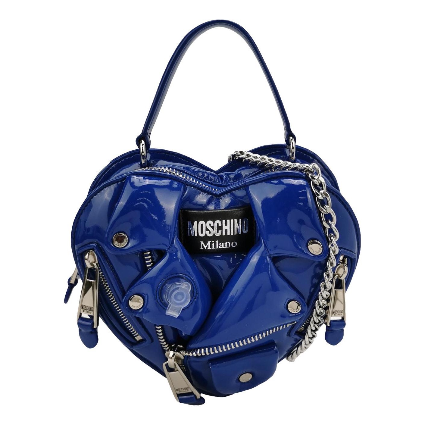 Biker patent leather bag