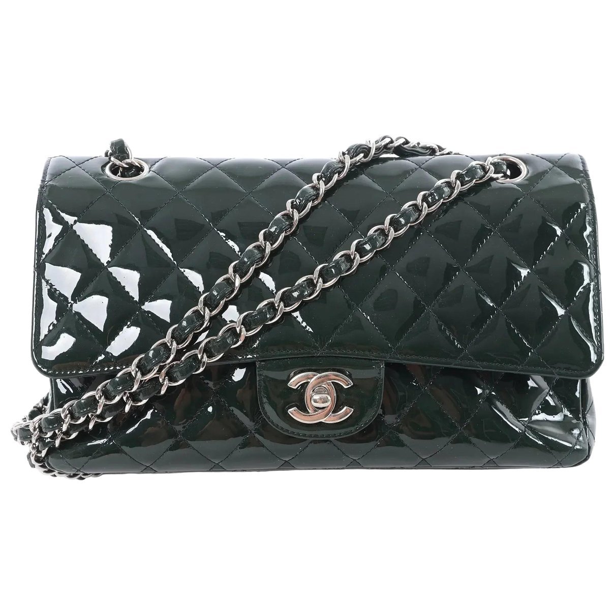 Timeless/Classique patent leather handbag