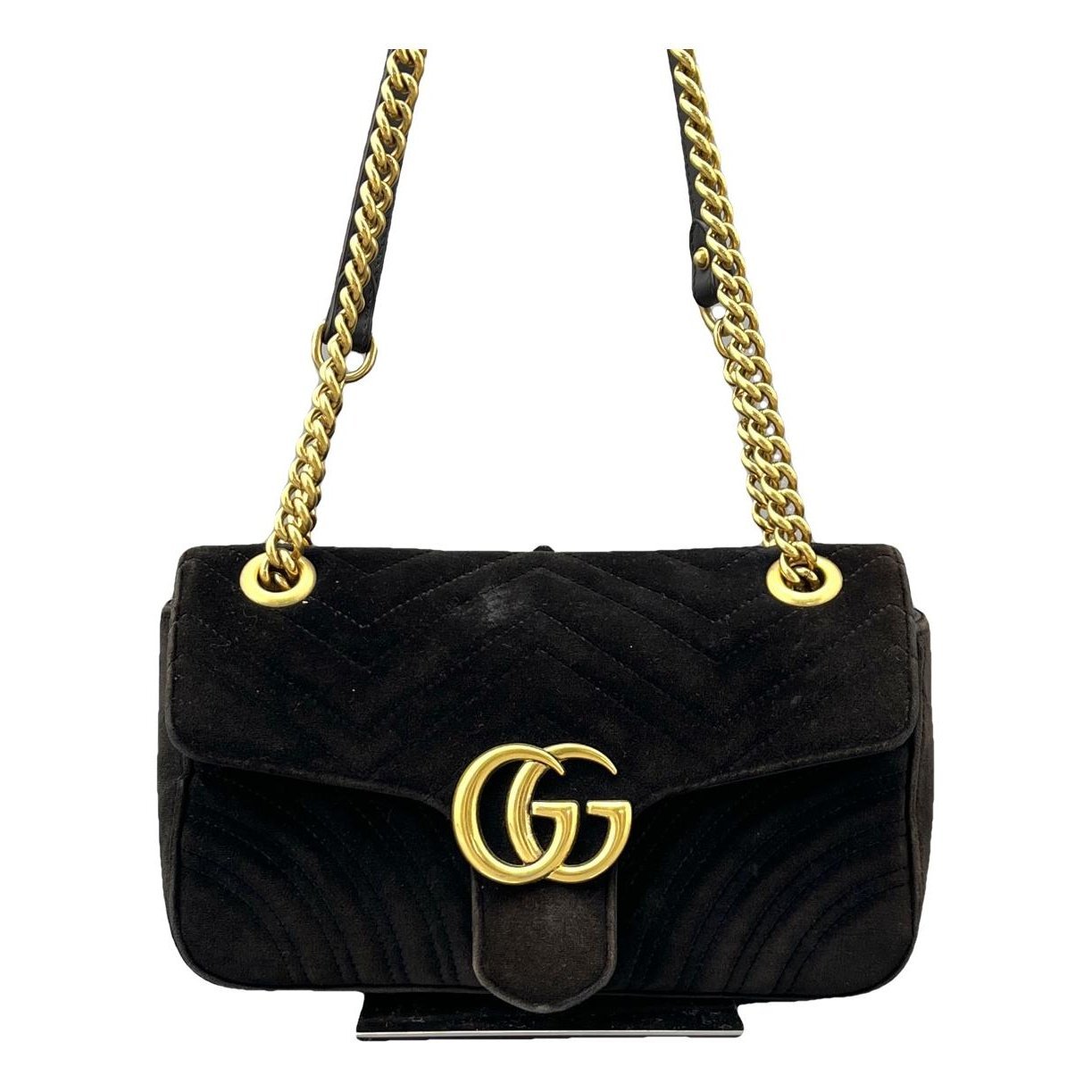 GG Marmont Flap velvet handbag