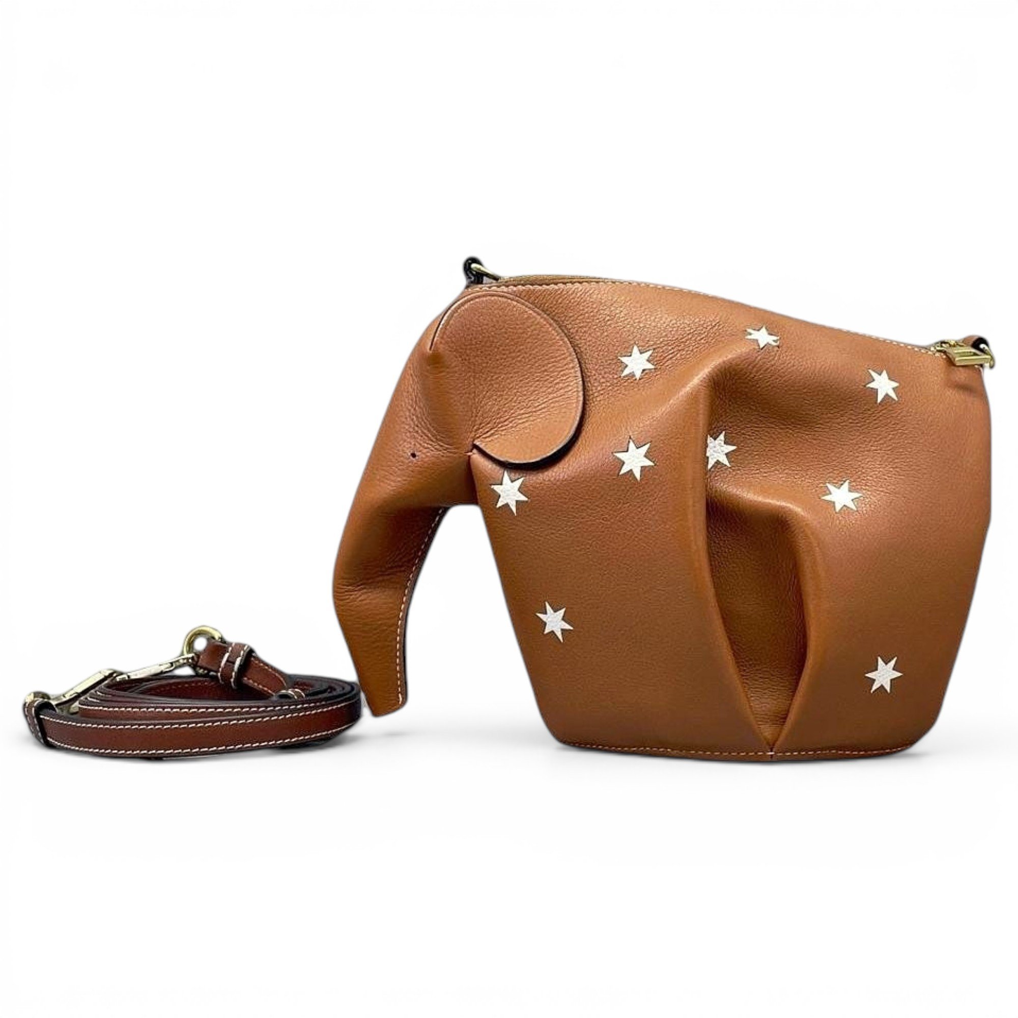 Animals leather handbag
