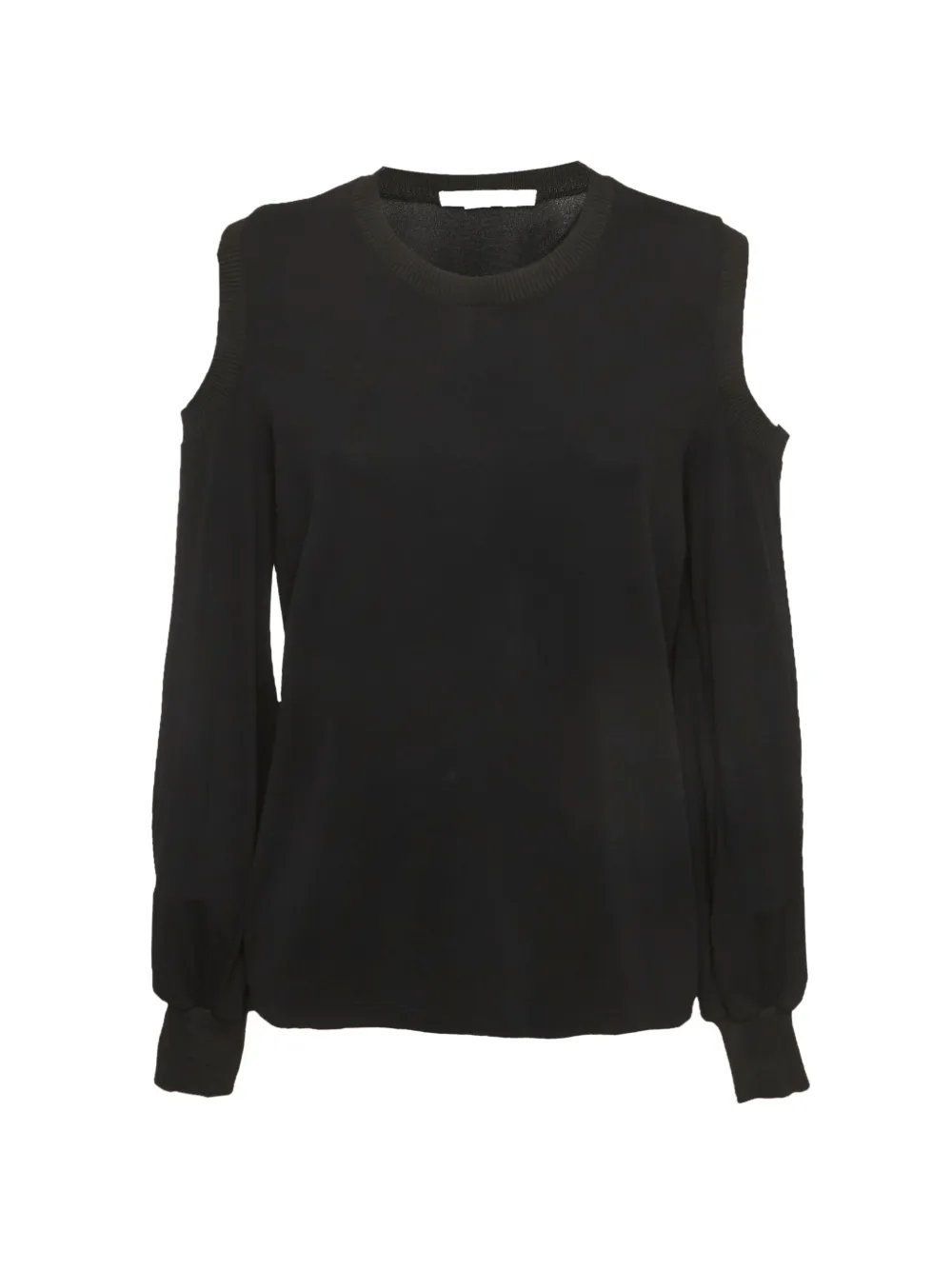 Givenchy Givenchy Black Jersey Cold Shoulder Top L