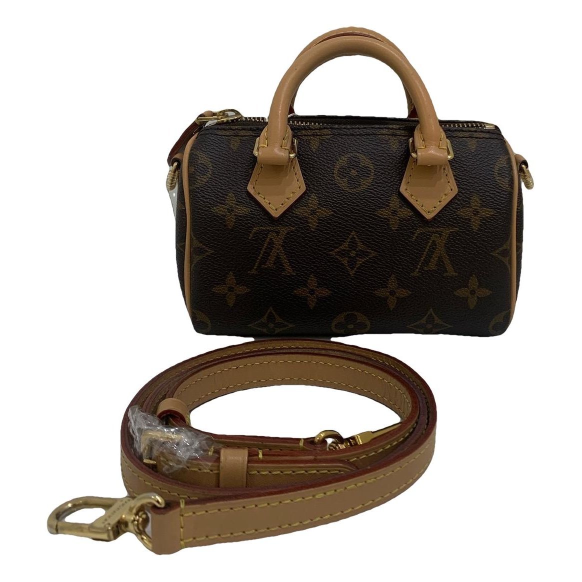 Louis Vuitton Nano Speedy / Mini HL leather handbag