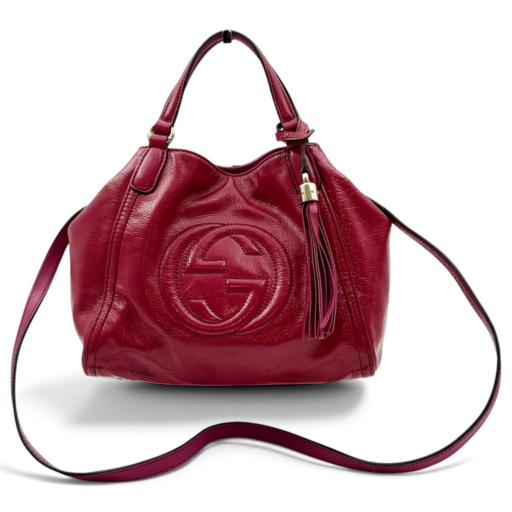 Soho patent leather handbag