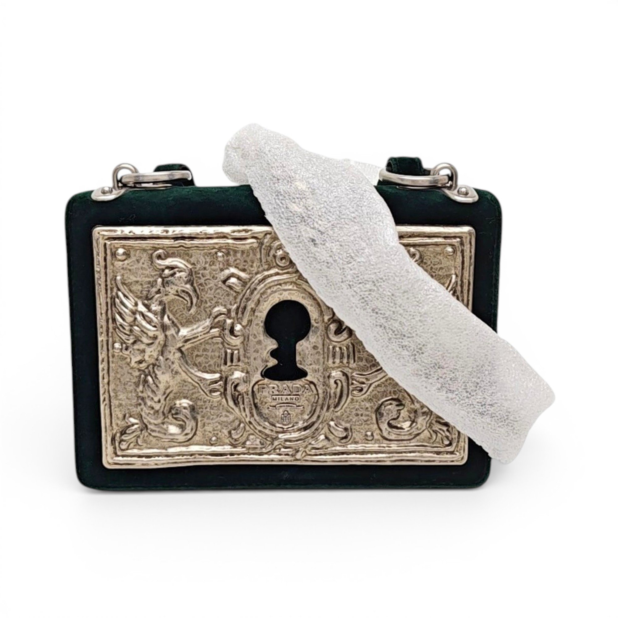 Cahier velvet handbag