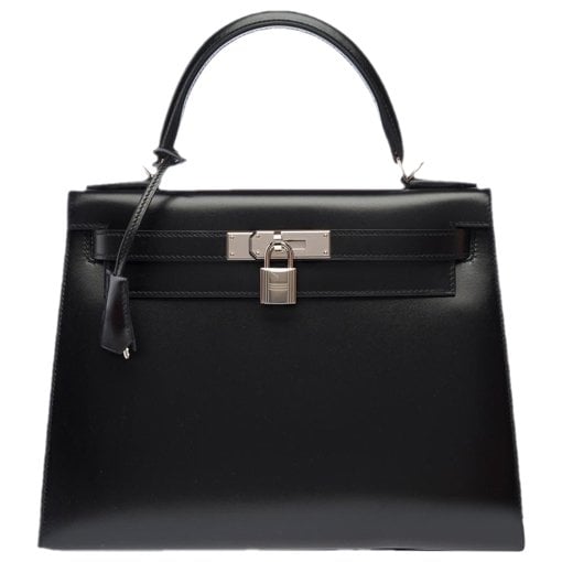 Hermes Kelly 28 Handbag Black 2023