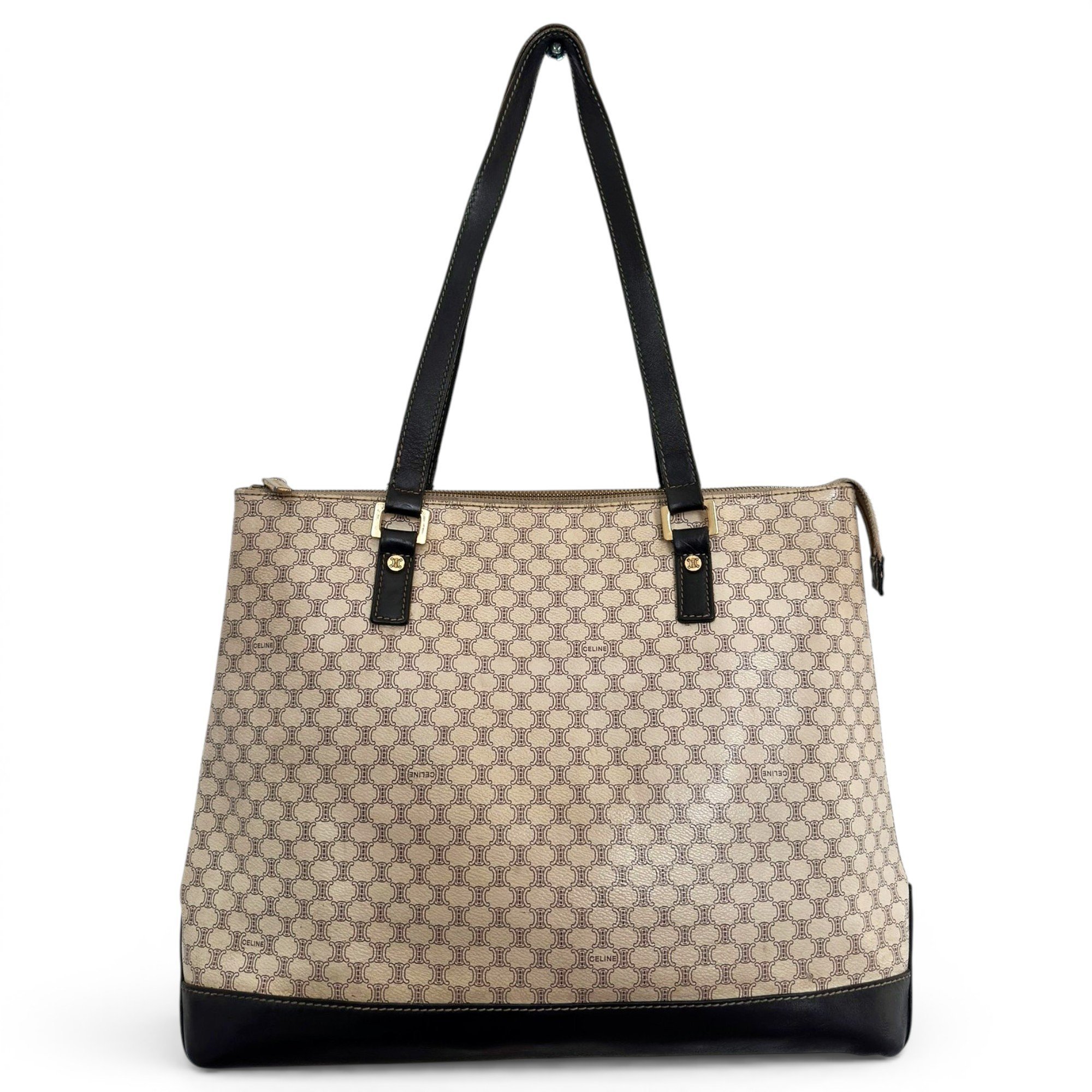 Triomphe leather tote