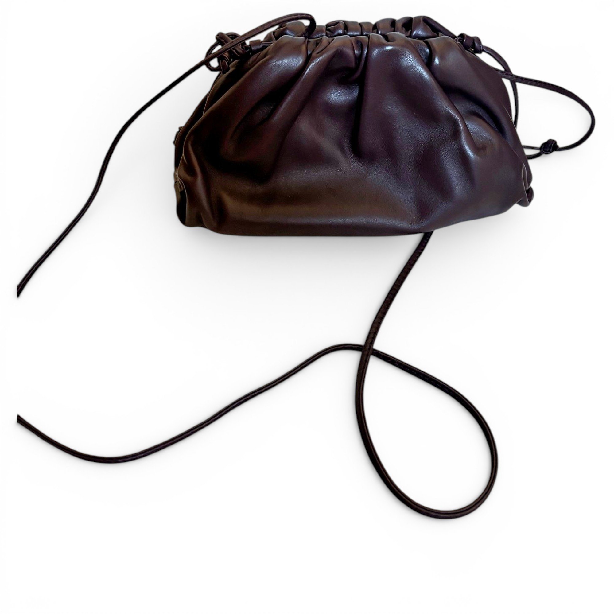 Pouch leather handbag