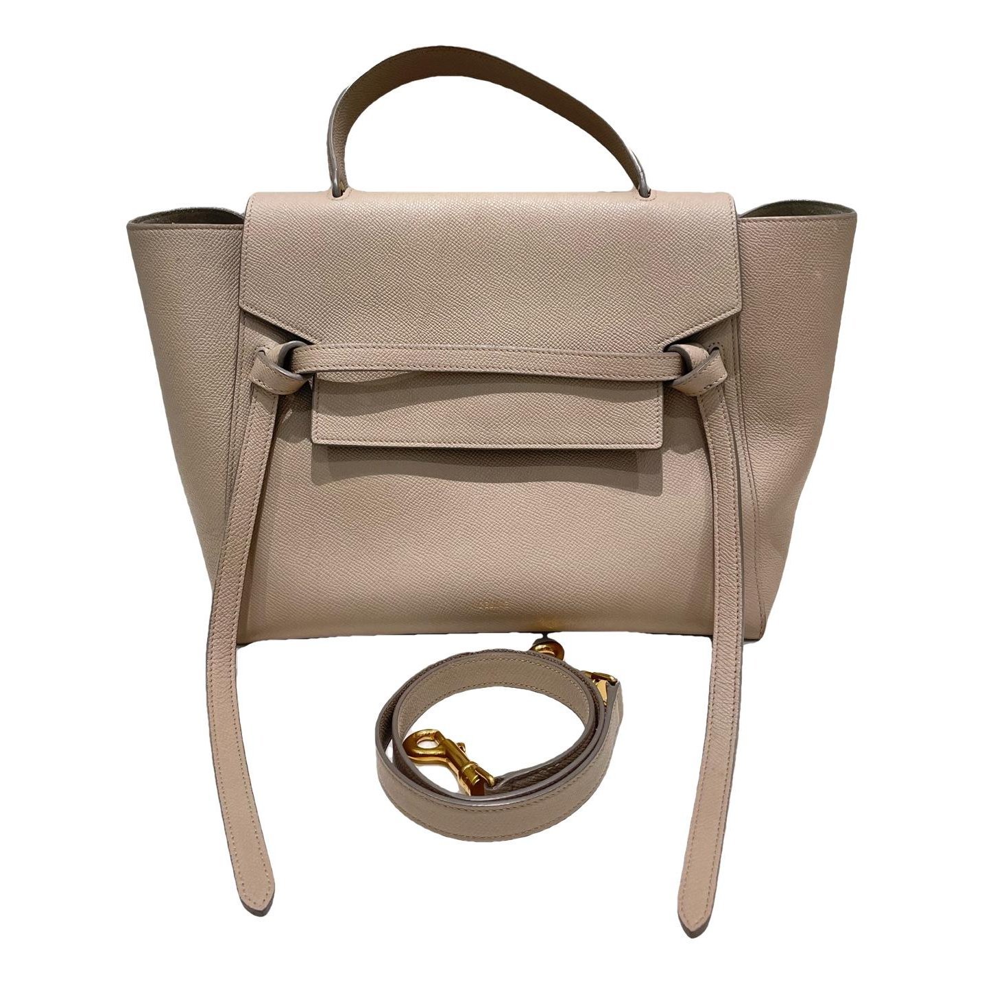 Belt leather handbag