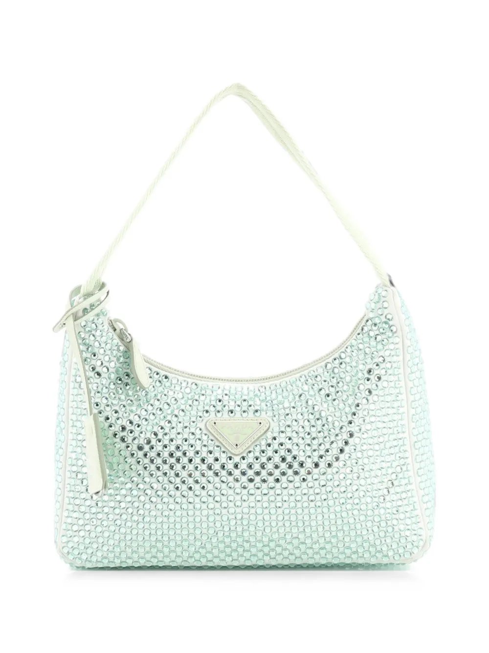 Re-Edition 2000 Crystal Embellished Satin Mini hobo bag
