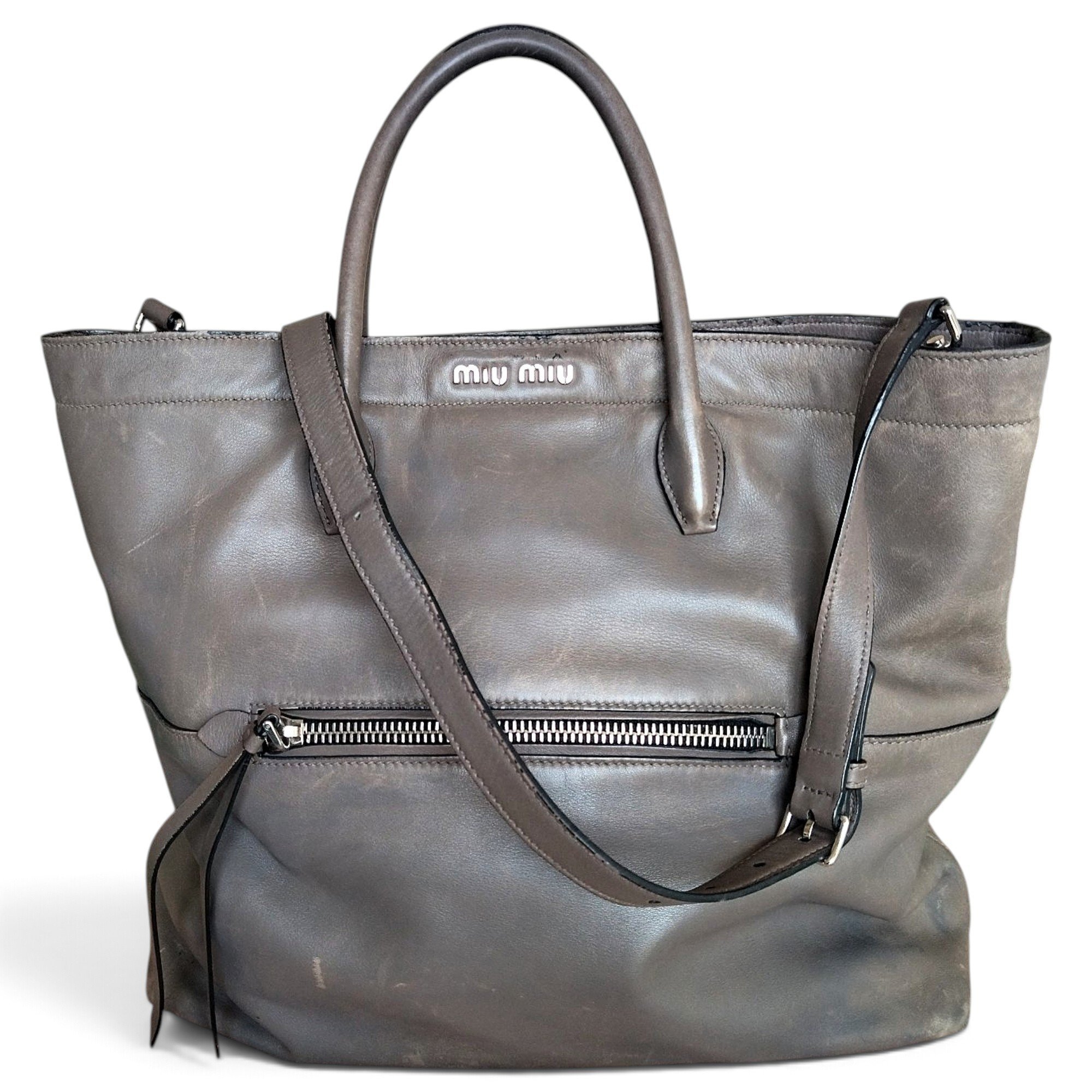 Leather crossbody bag