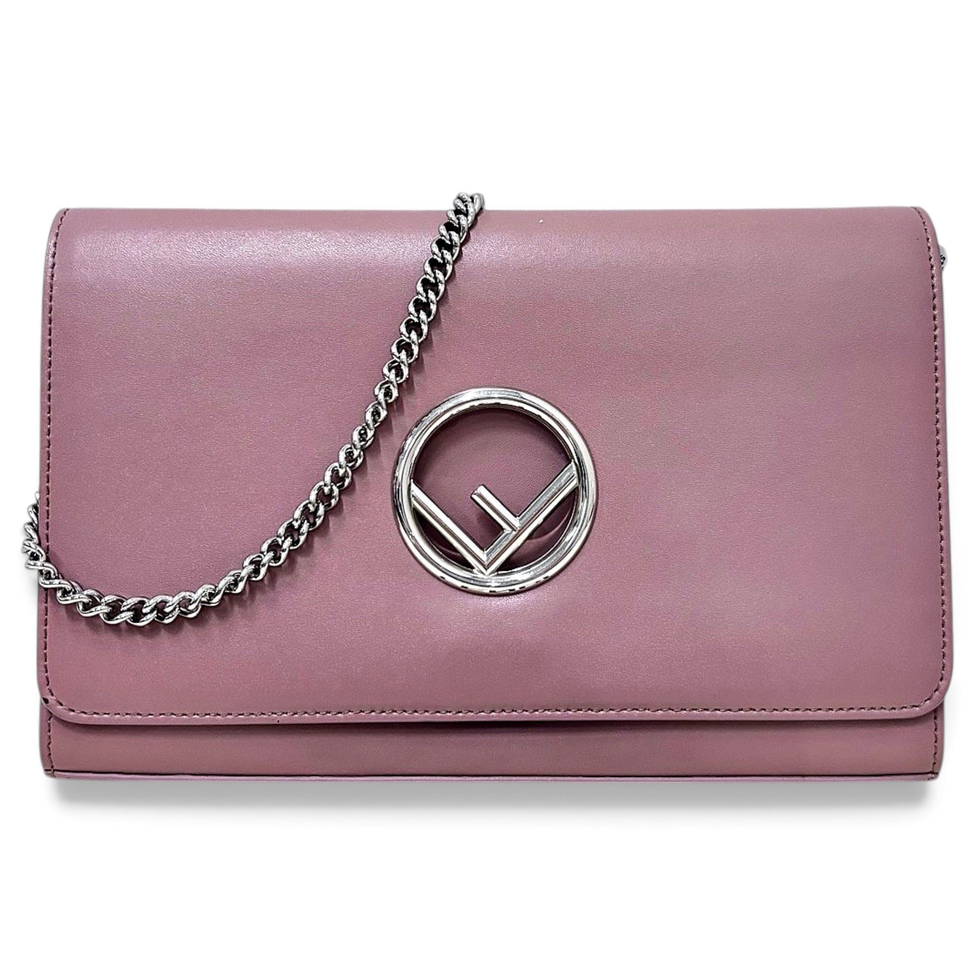 Wallet On Chain leather crossbody bag