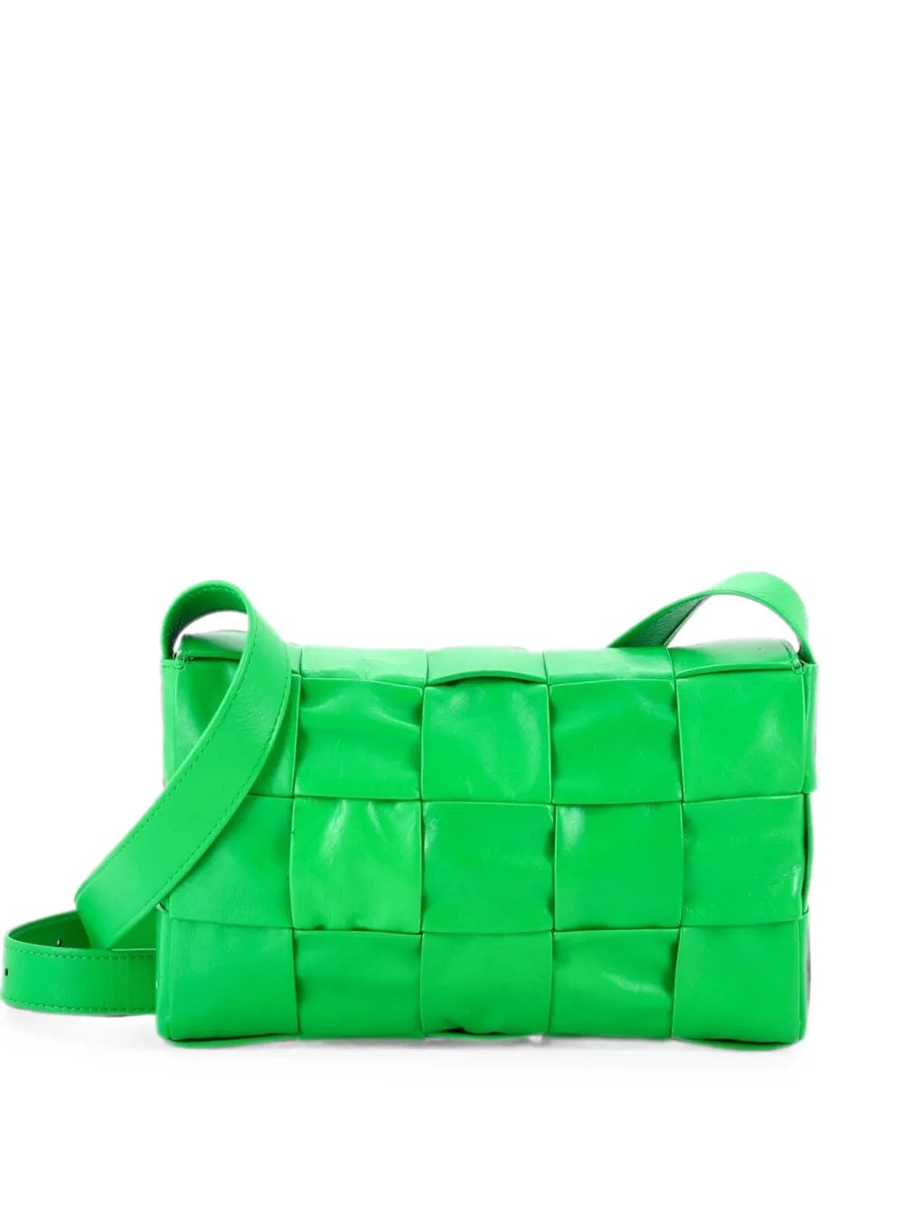 Cassette Maxi Intrecciato Leather crossbody bag