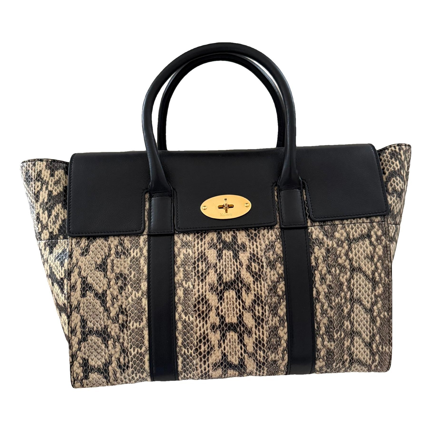 Bayswater python handbag