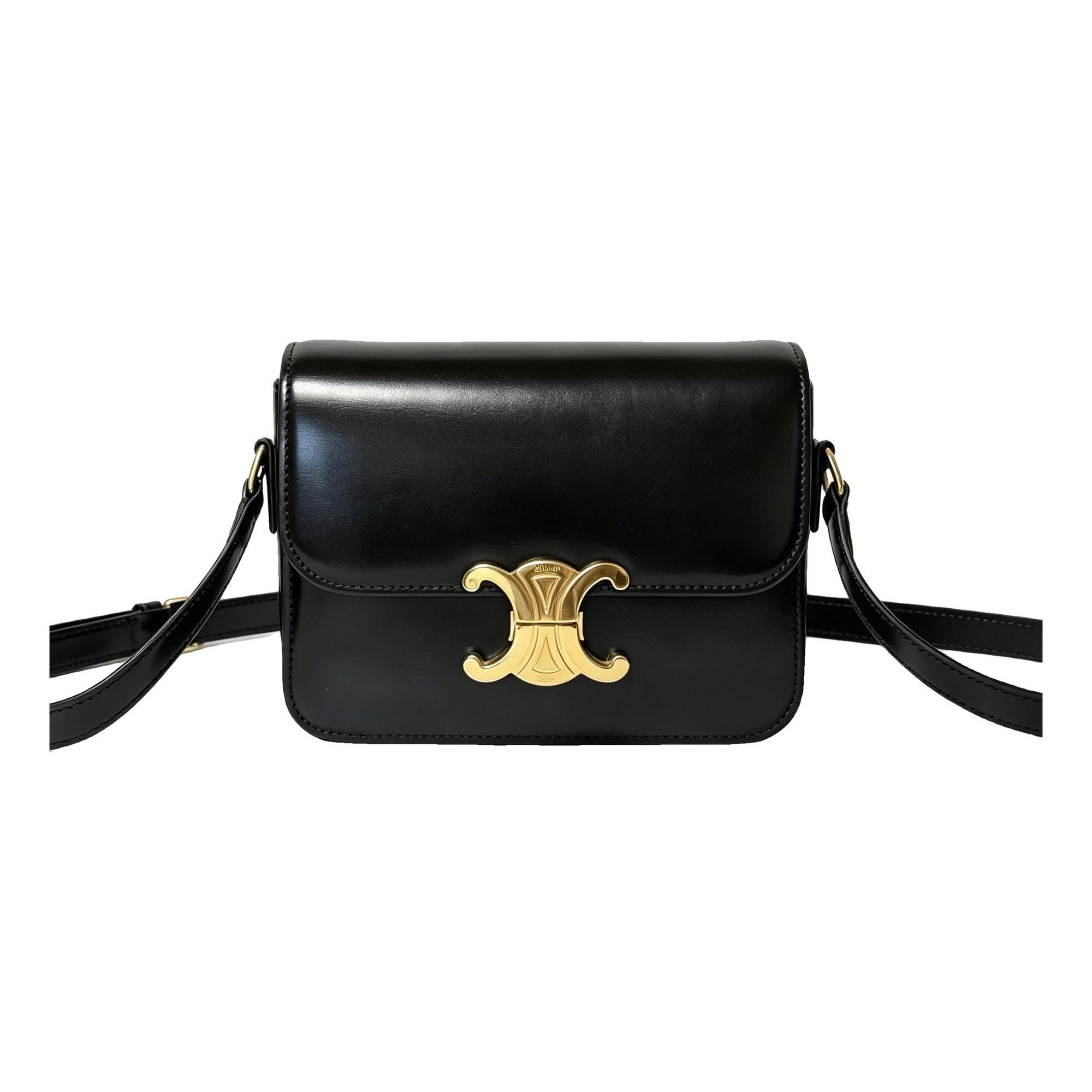 Triomphe leather handbag