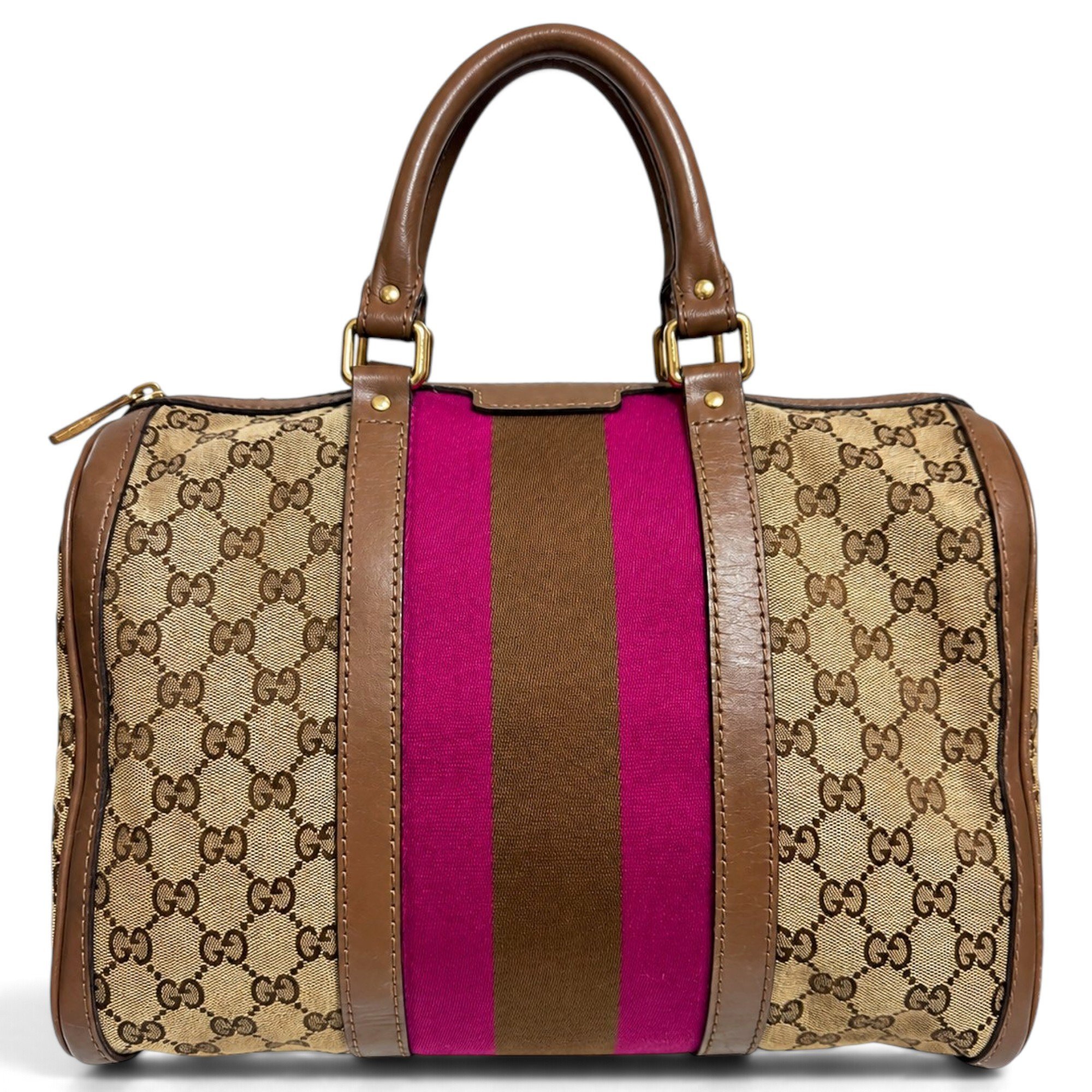 Boston leather handbag