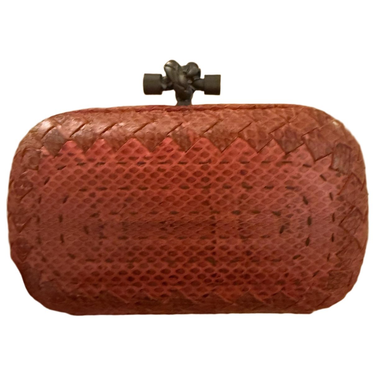 Pochette Knot leather clutch bag